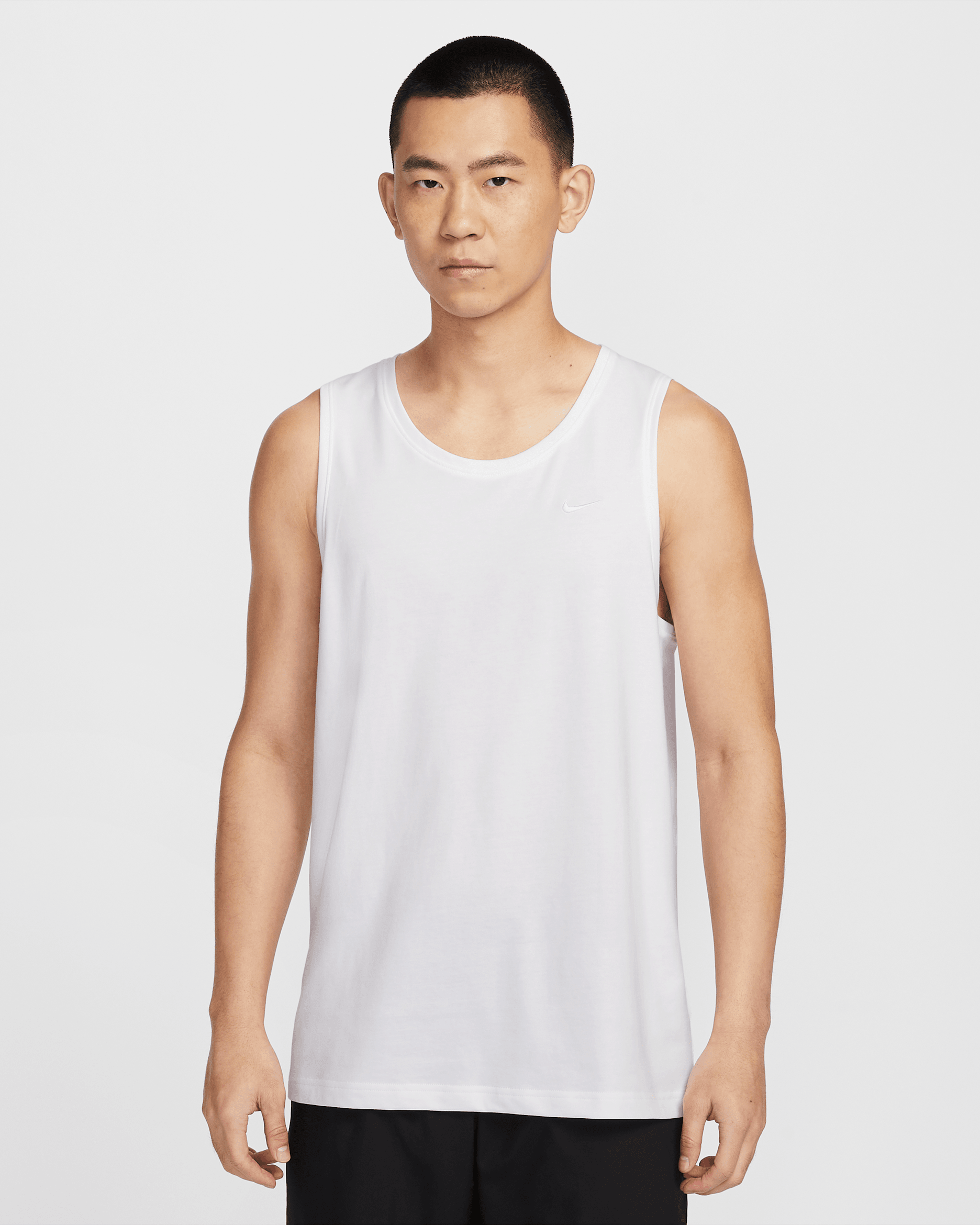เสื้อกล้ามอเนกประสงค์ผู้ชาย Dri-FIT Nike Primary - ขาว/ขาว