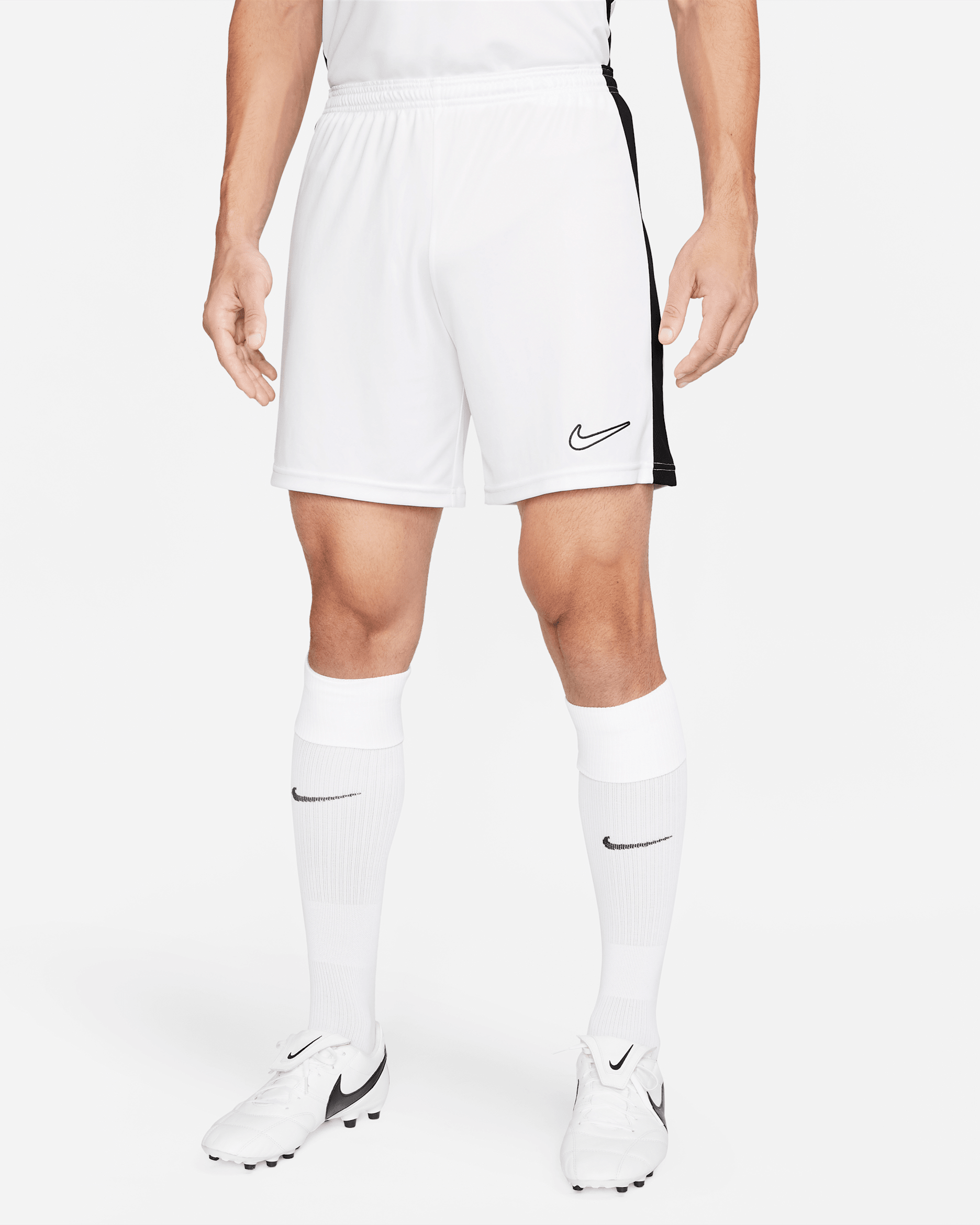 Nike Dri-FIT Academy Men's Dri-FIT Soccer Shorts - White/Black/Black