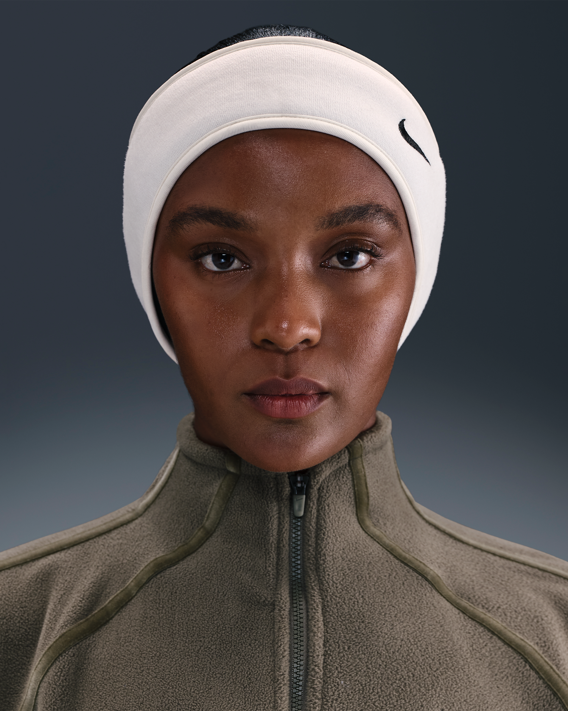 Nike Phoenix Fleece Women's Headband - Sail/Black/Black