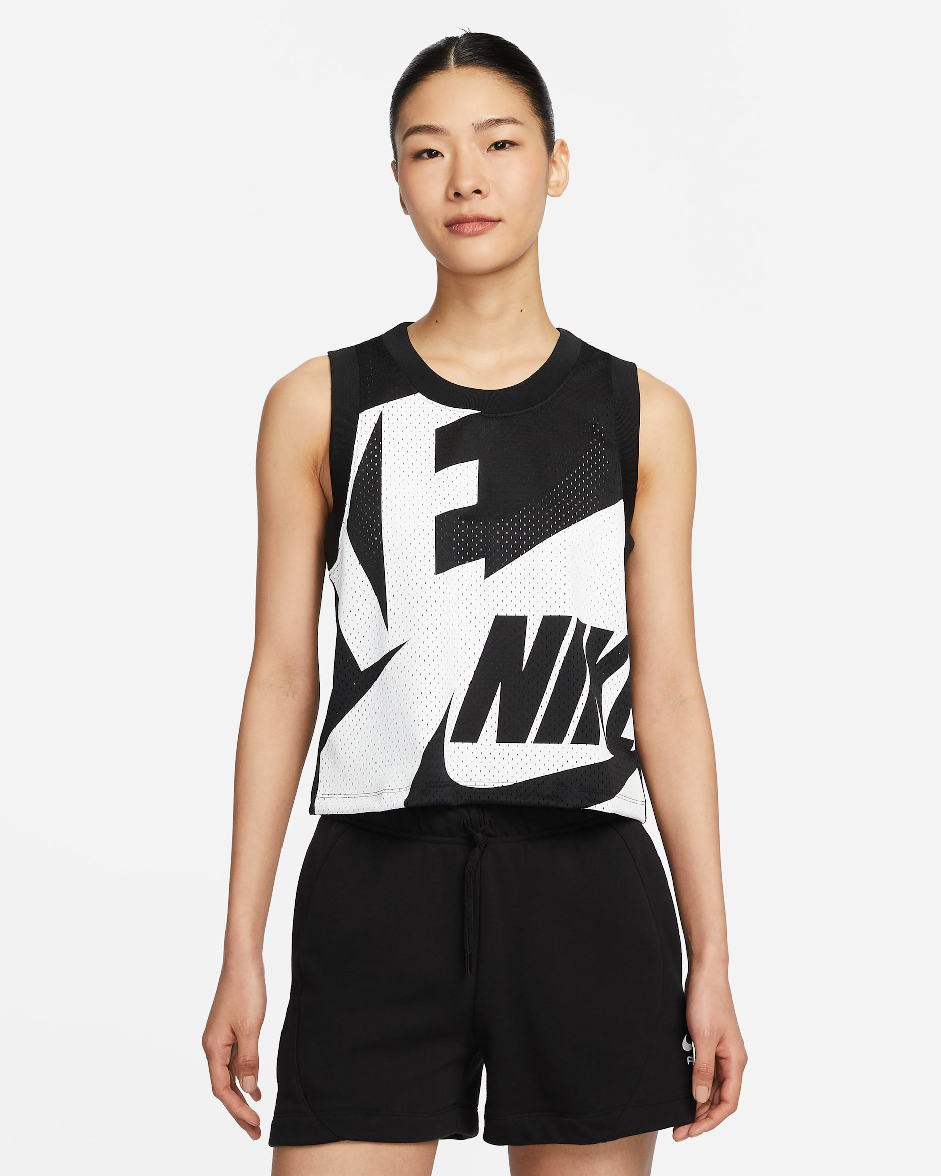 Nike Air Women's Mesh Tank Top - Black/White