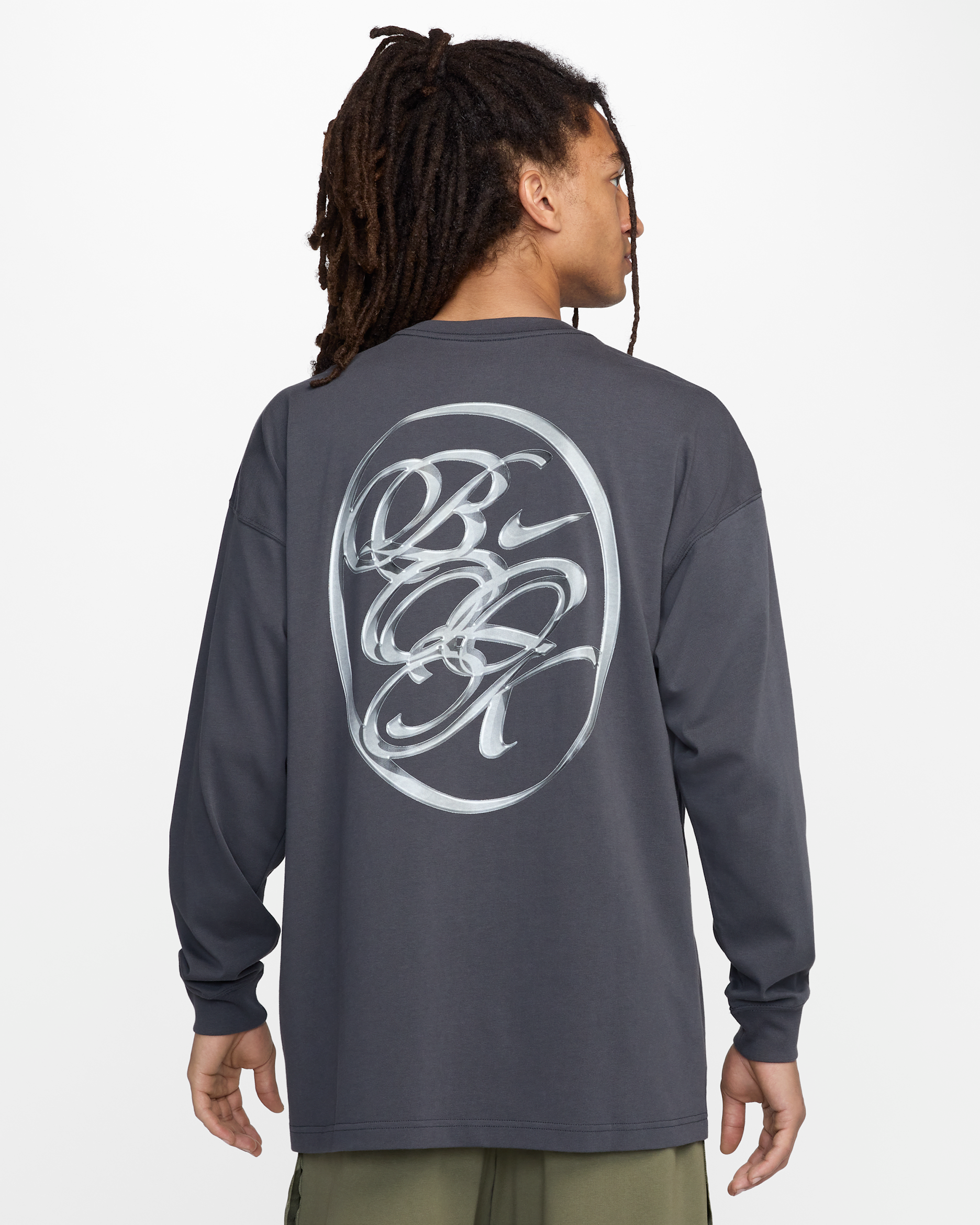 Devin Booker Men's Long-Sleeve Basketball T-Shirt - Anthracite