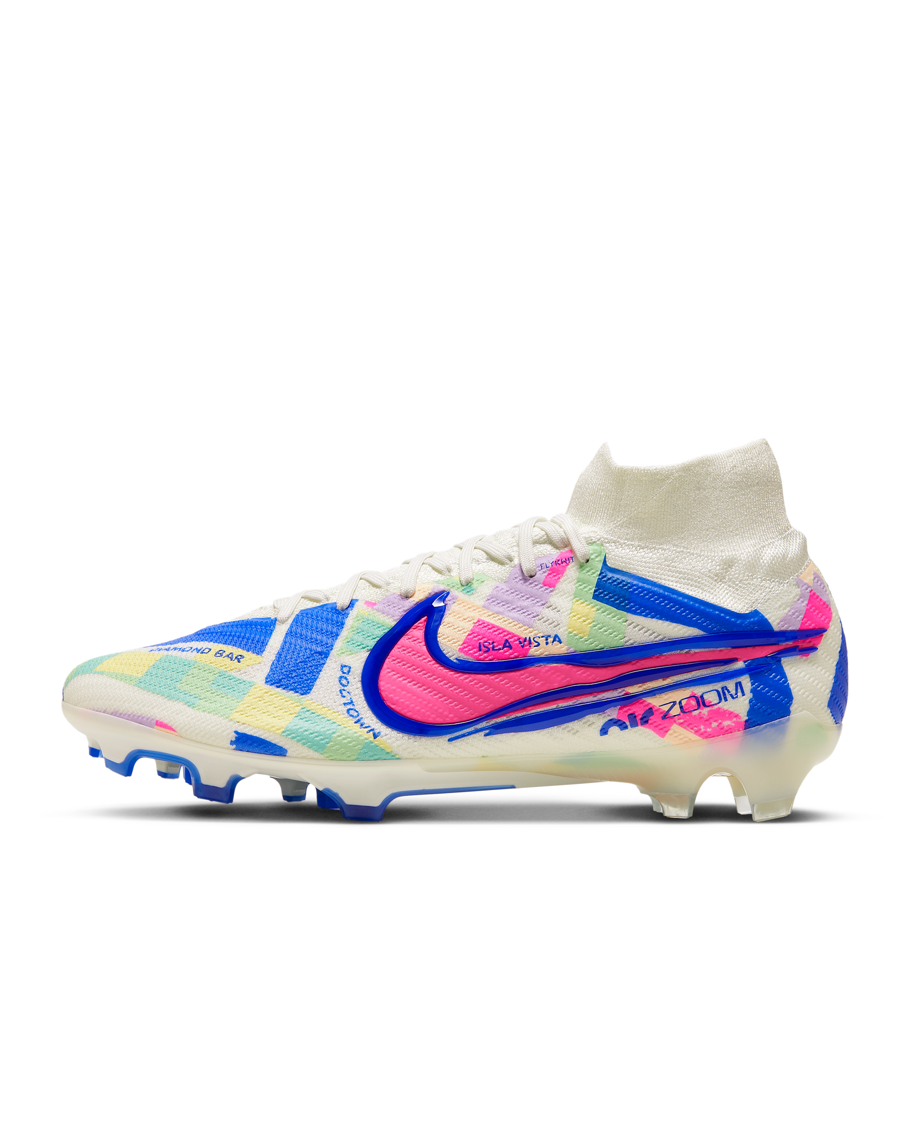 Nike Mercurial Superfly 9 Elite SE FG 高筒足球釘鞋 - Sail/Racer Blue