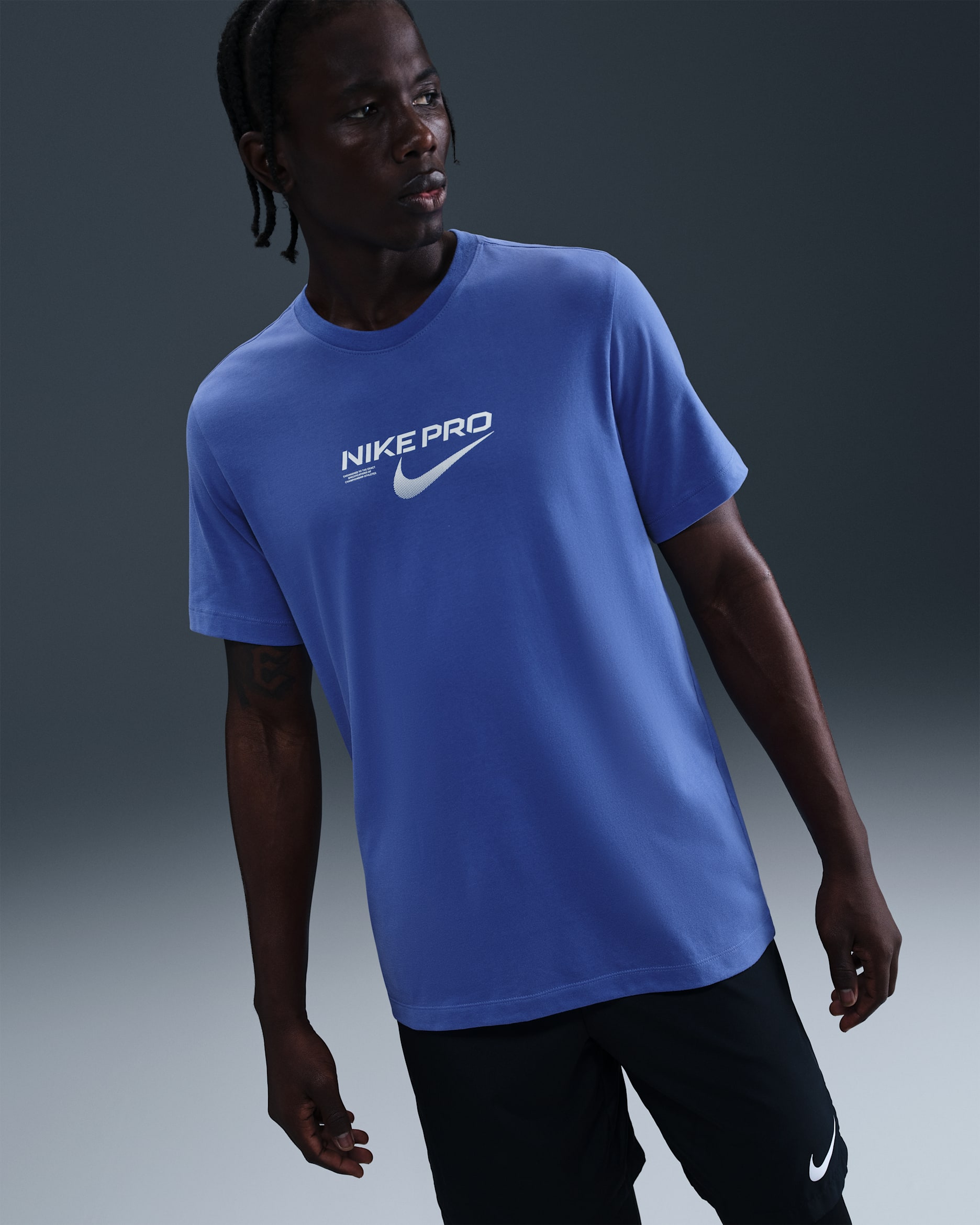 Nike Men's Dri-FIT Training T-Shirt - Comet Blue