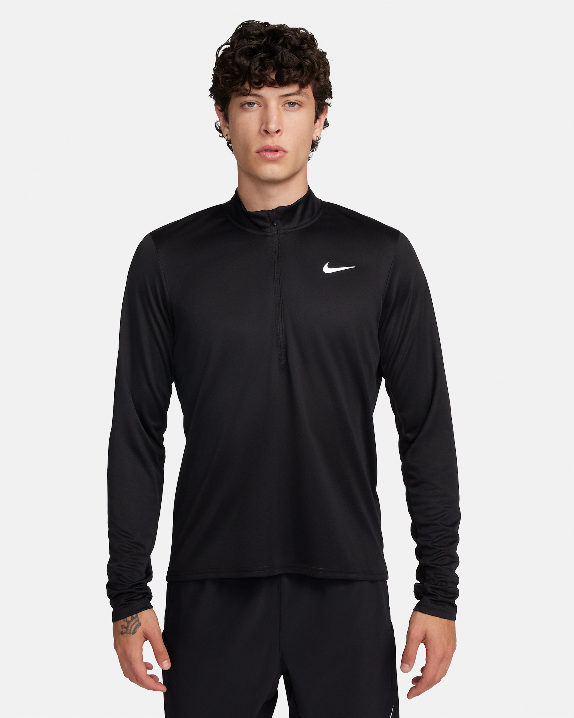 Nike Pacer Dri-FIT-Laufoberteil mit Halbreißverschluss für Herren - Schwarz