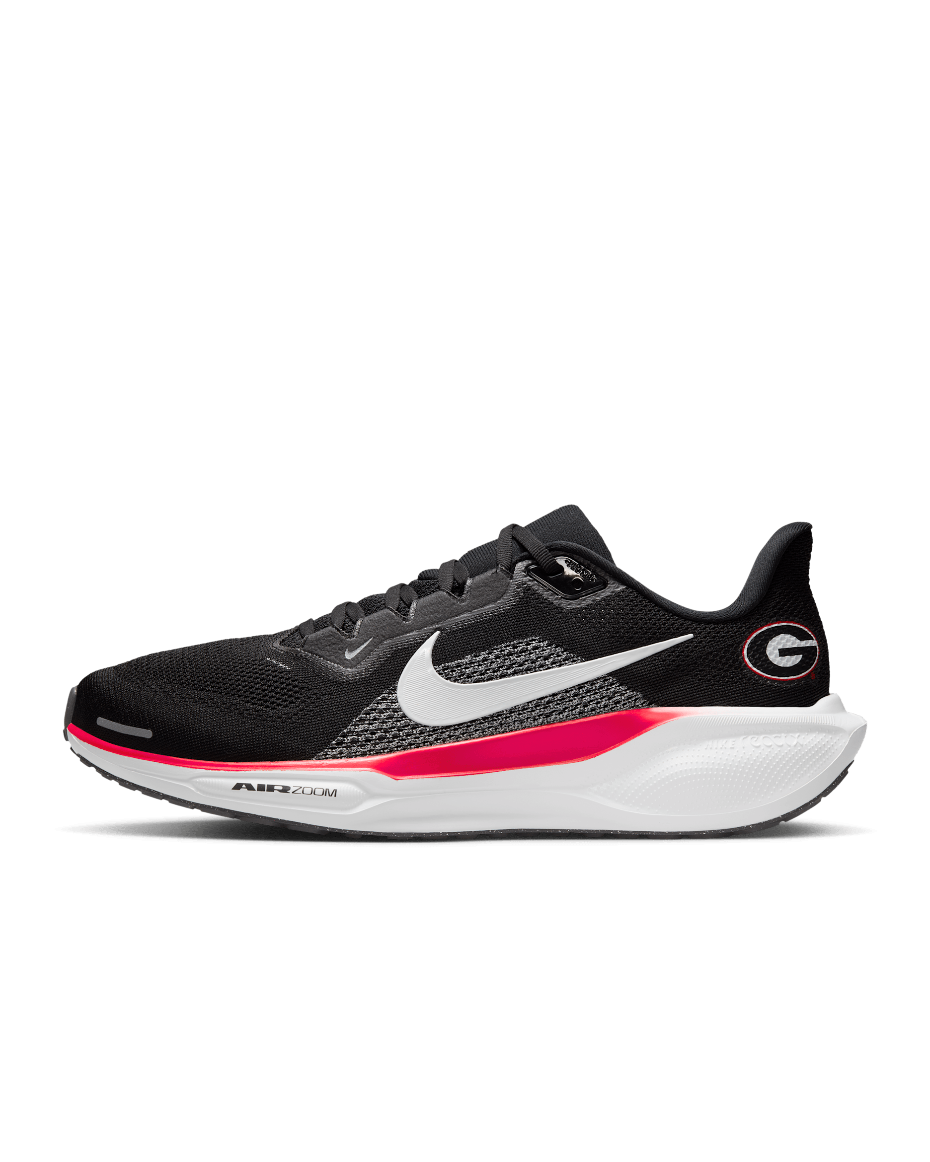 Georgia Pegasus 41 Men's Nike College Road Running Shoes - Black/University Red/White