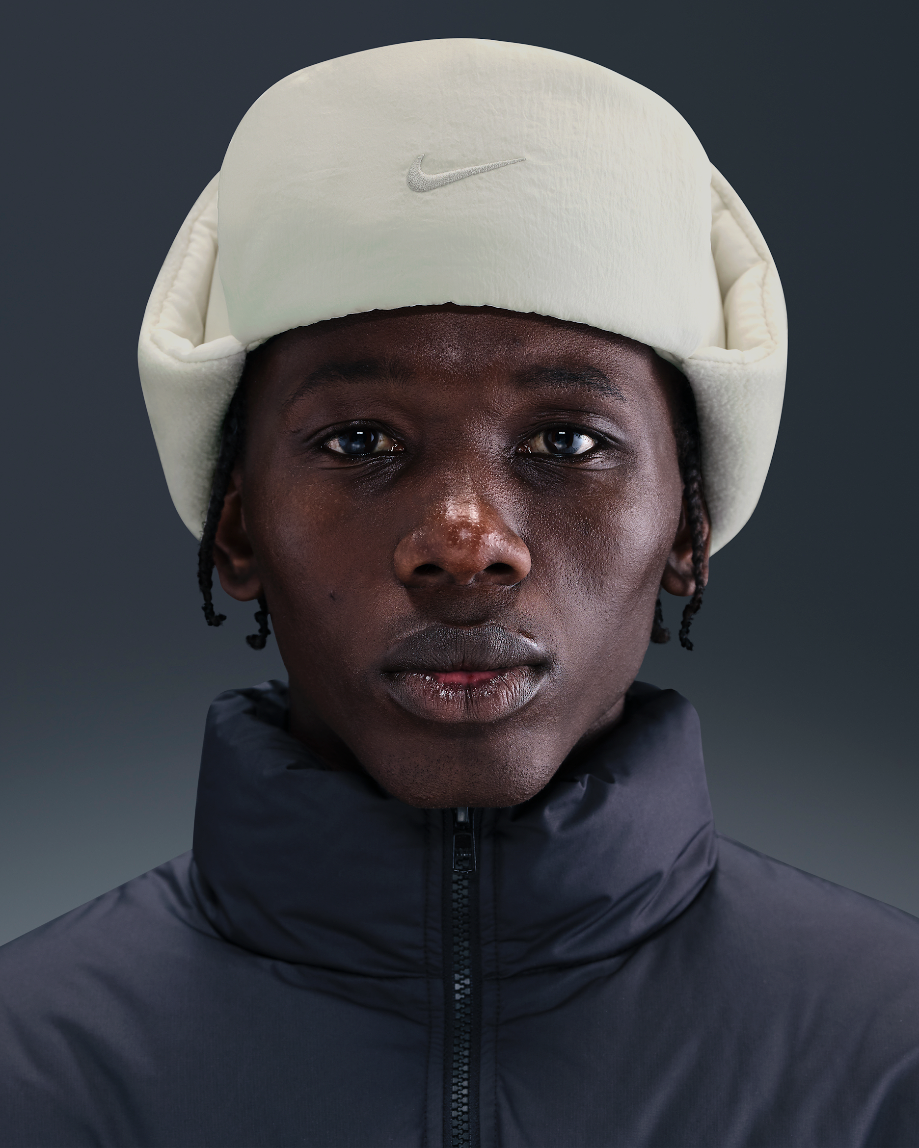 Nike Fly Unstructured Puffer Trapper Cap - Light Bone/Light Bone/Light Bone