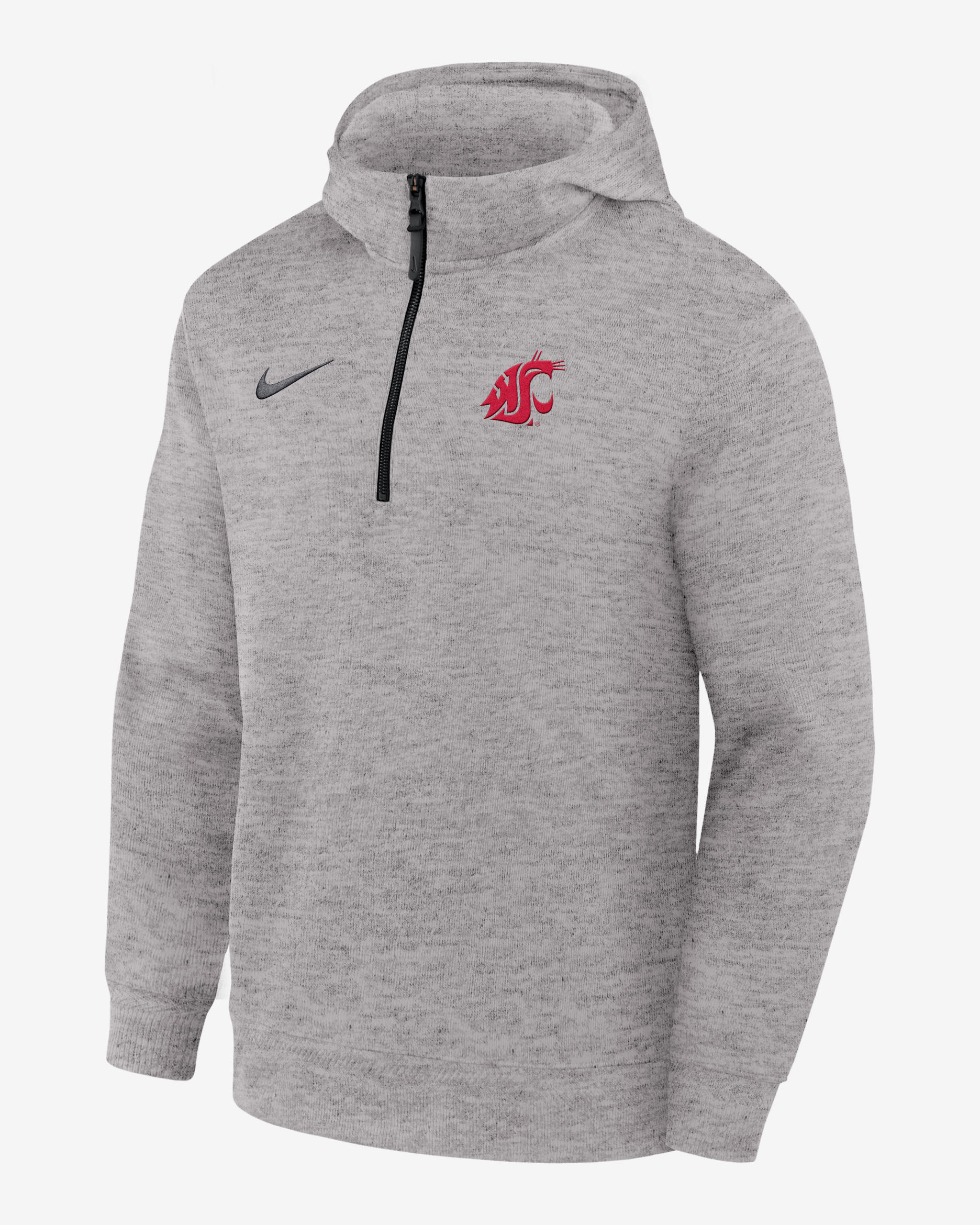 Washington State Cougars Nike NCAA Men's Basketball Coaches' Pullover Hoodie - Medium Grey