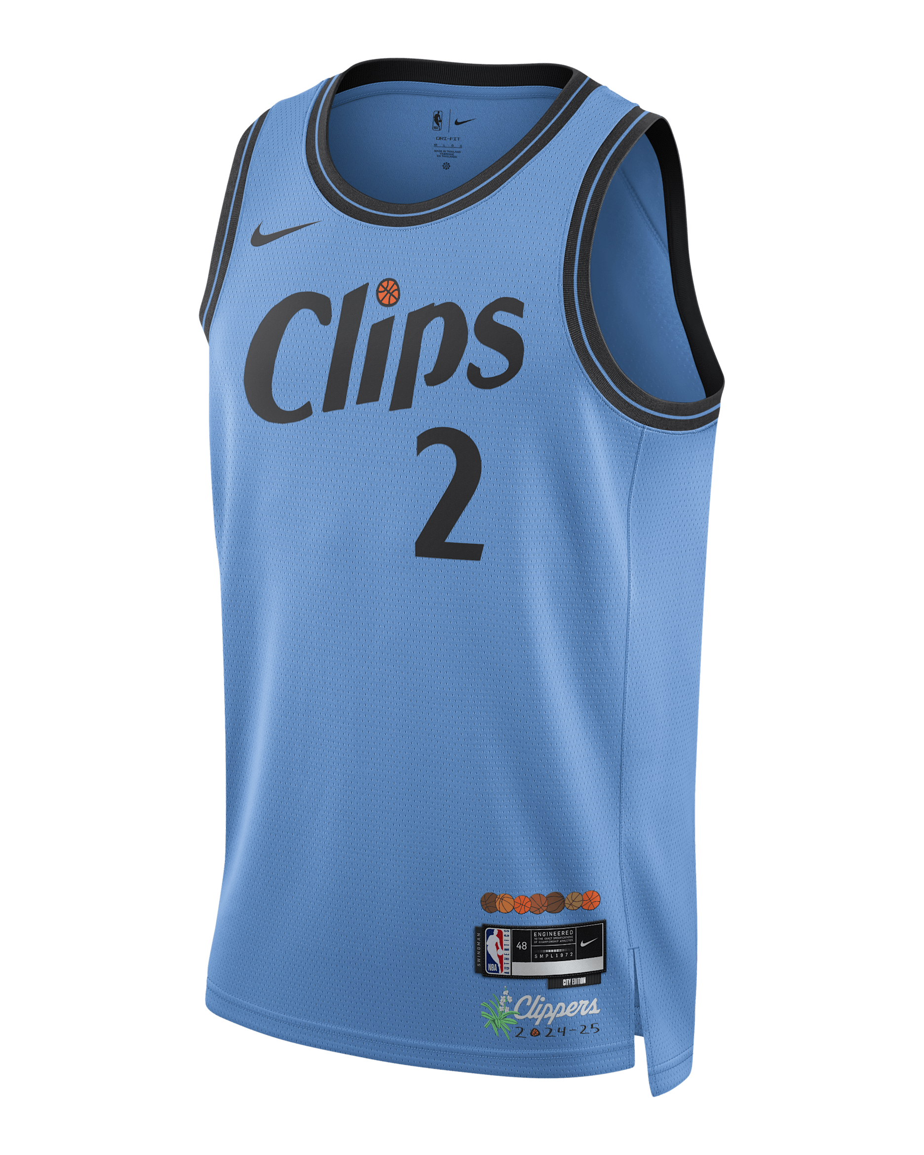 Kawhi Leonard LA Clippers 2024/25 City Edition Men's Nike Dri-FIT NBA Swingman Jersey - Coast