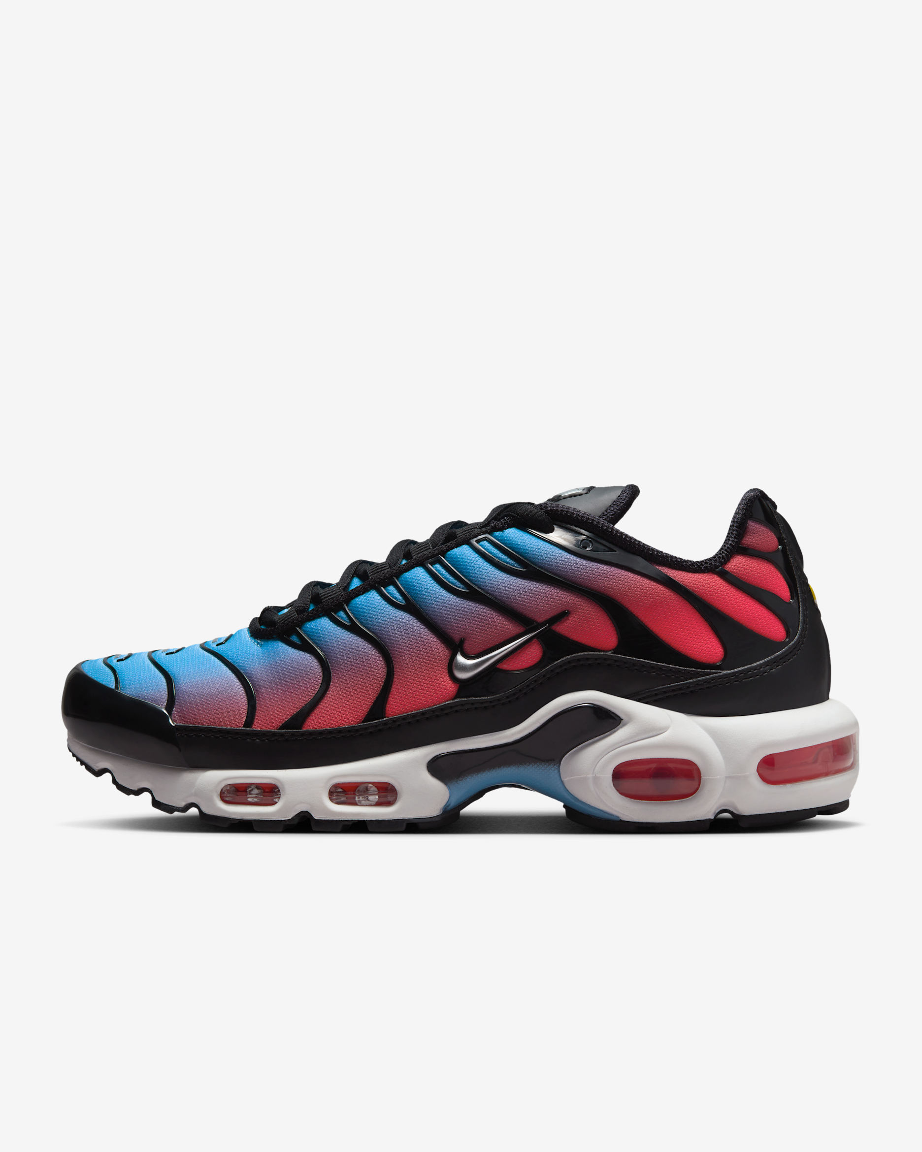Nike Air Max Plus Women's Shoes - Black/University Blue/Light Crimson/Metallic Silver
