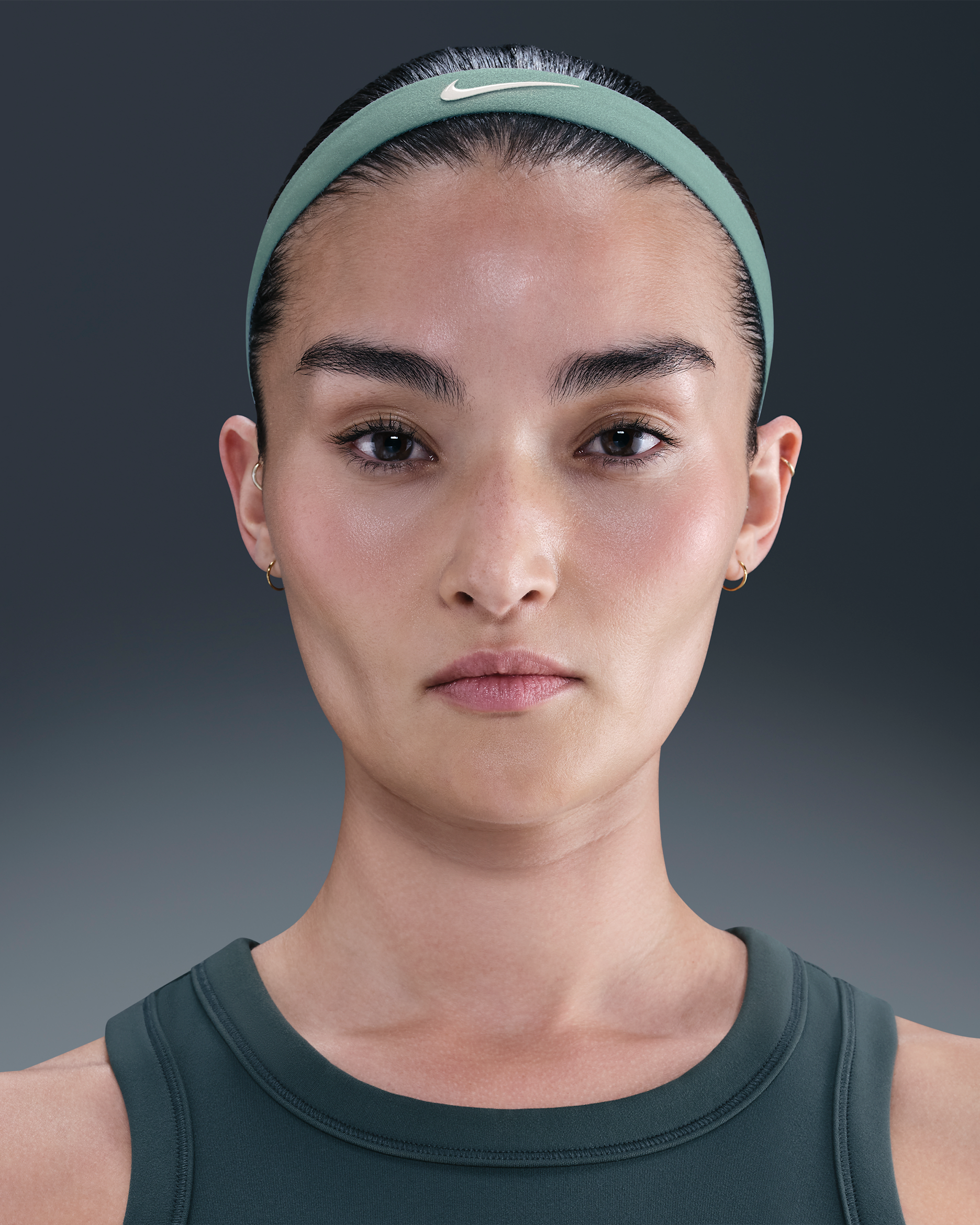 Opaska na głowę Nike Flex (2 szt.) - Cannon/Mint Foam/Biel