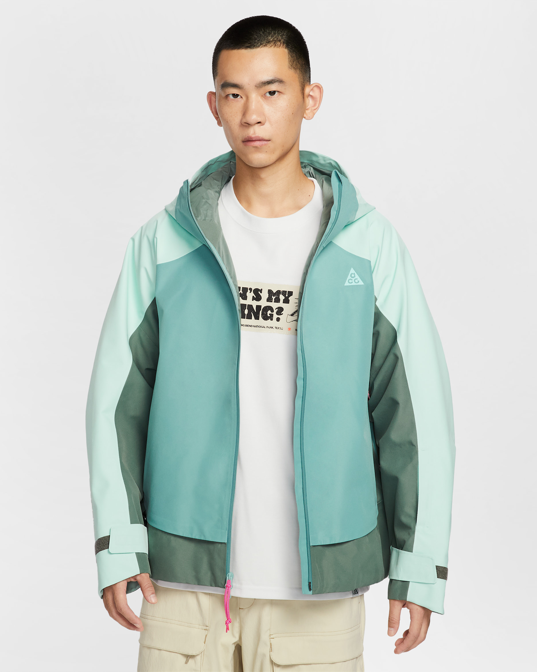 Nike ACG "Mystery Lights" Schneejacke - Mint Foam/Cannon/Clay Green/Clay Green