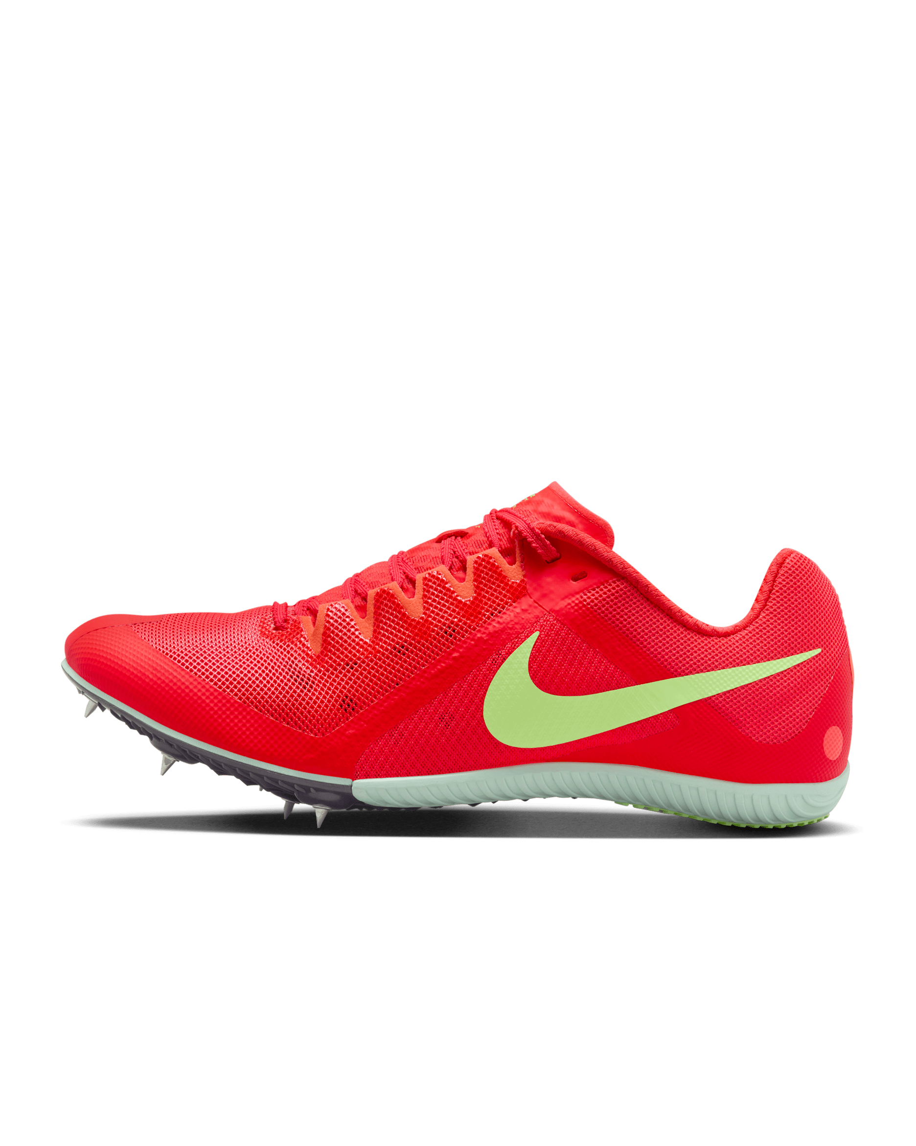 Nike Zoom Rival Multi Track & Field Multi-Event Spikes - Bright Crimson/Lime Blast/Barely Volt/Washed Coral