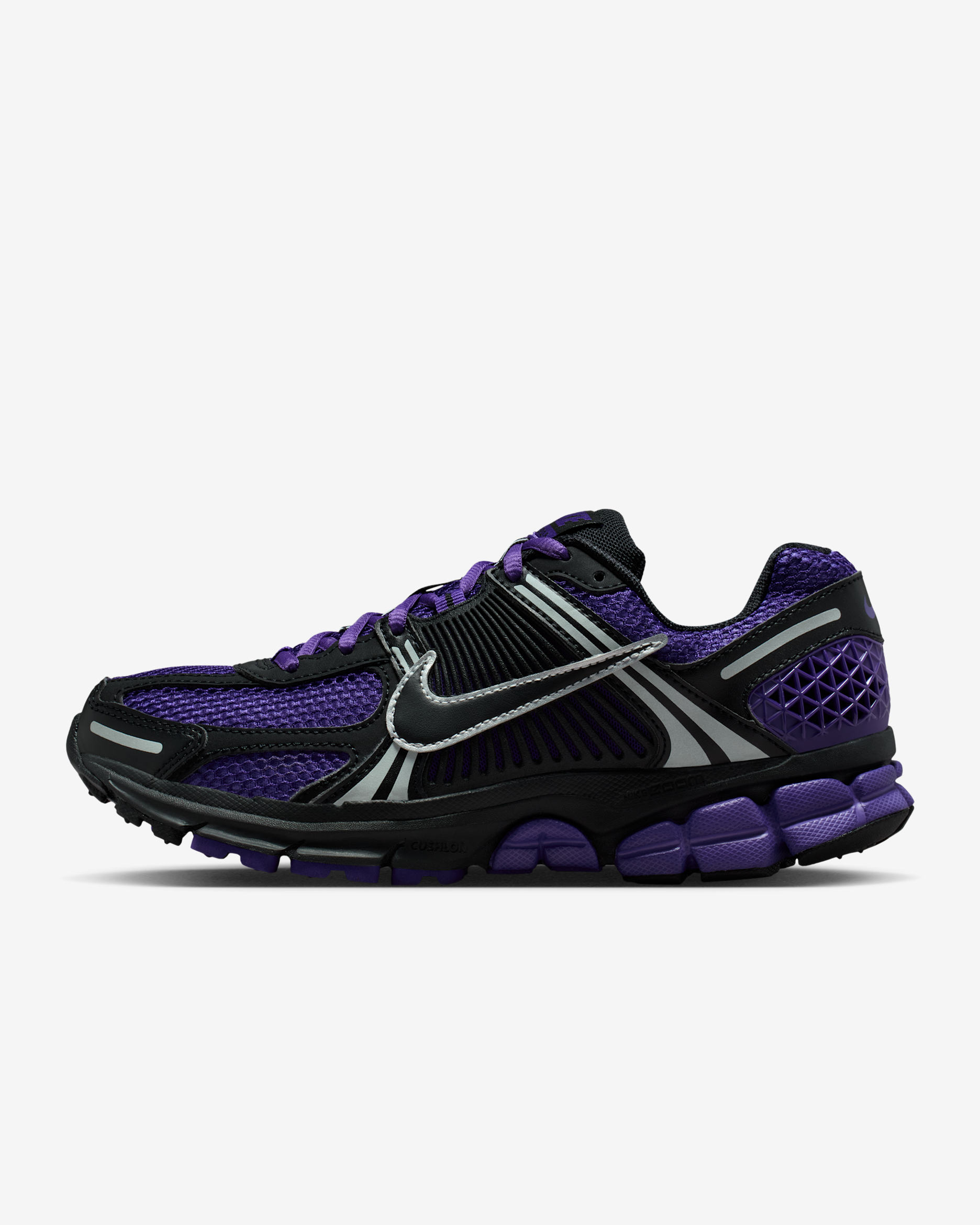 Nike Zoom Vomero 5 Women's Shoes with Reflective Accents - Black/Court Purple/Hyper Grape/Black