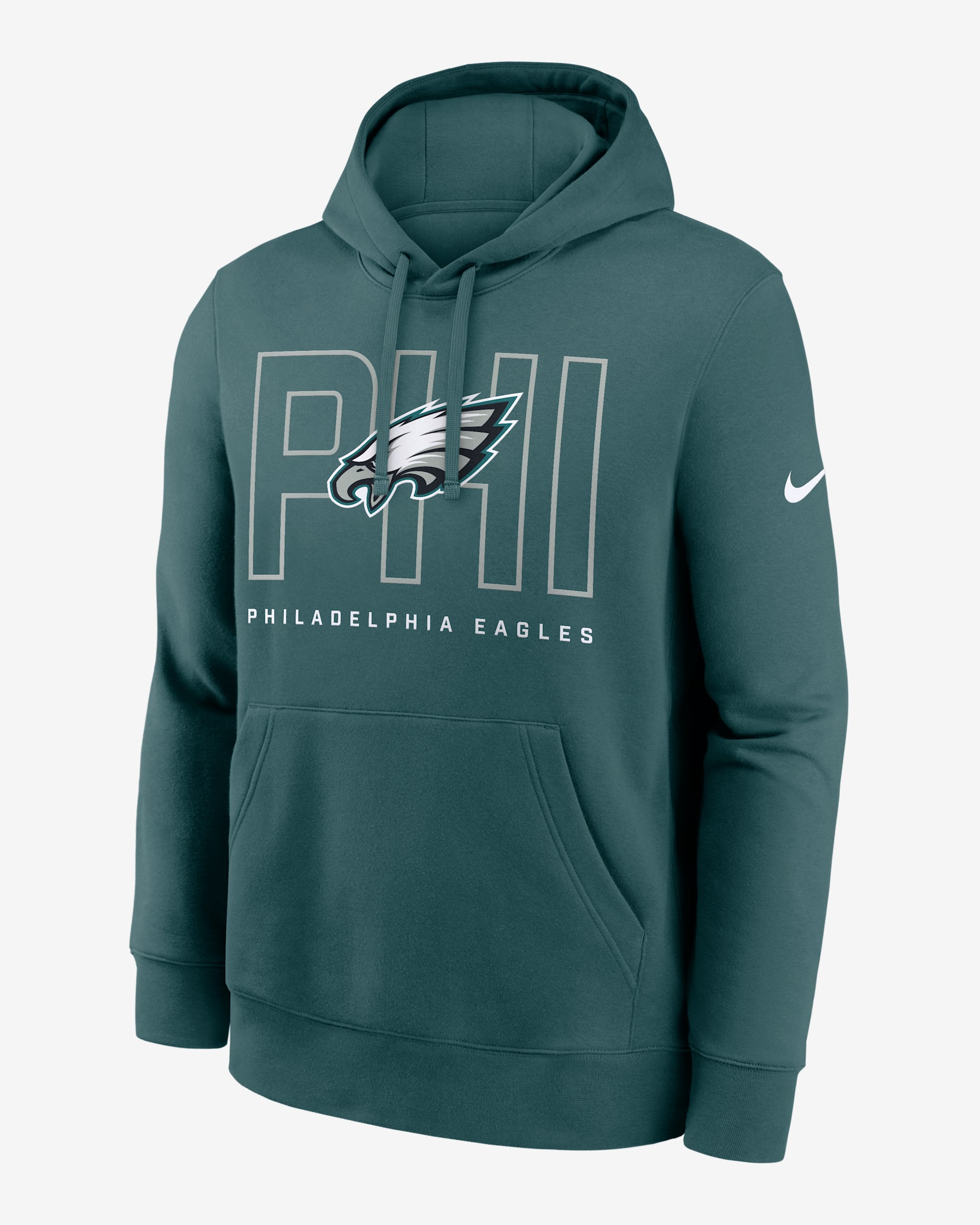 Philadelphia Eagles Busted Play Club Men's Nike NFL Pullover Hoodie - Teal