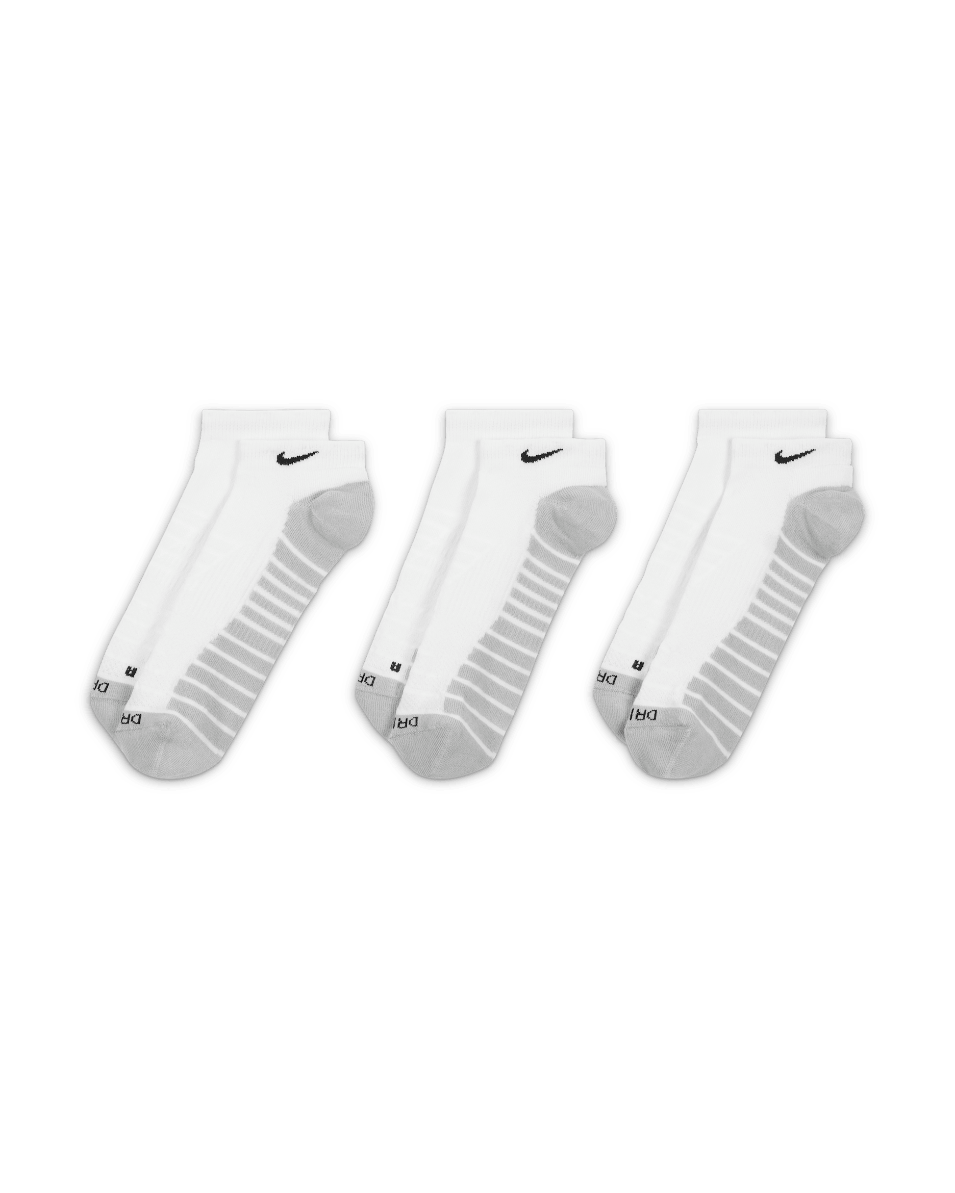 Nike Everyday Max Cushioned Training No-Show Socks (3 Pairs)