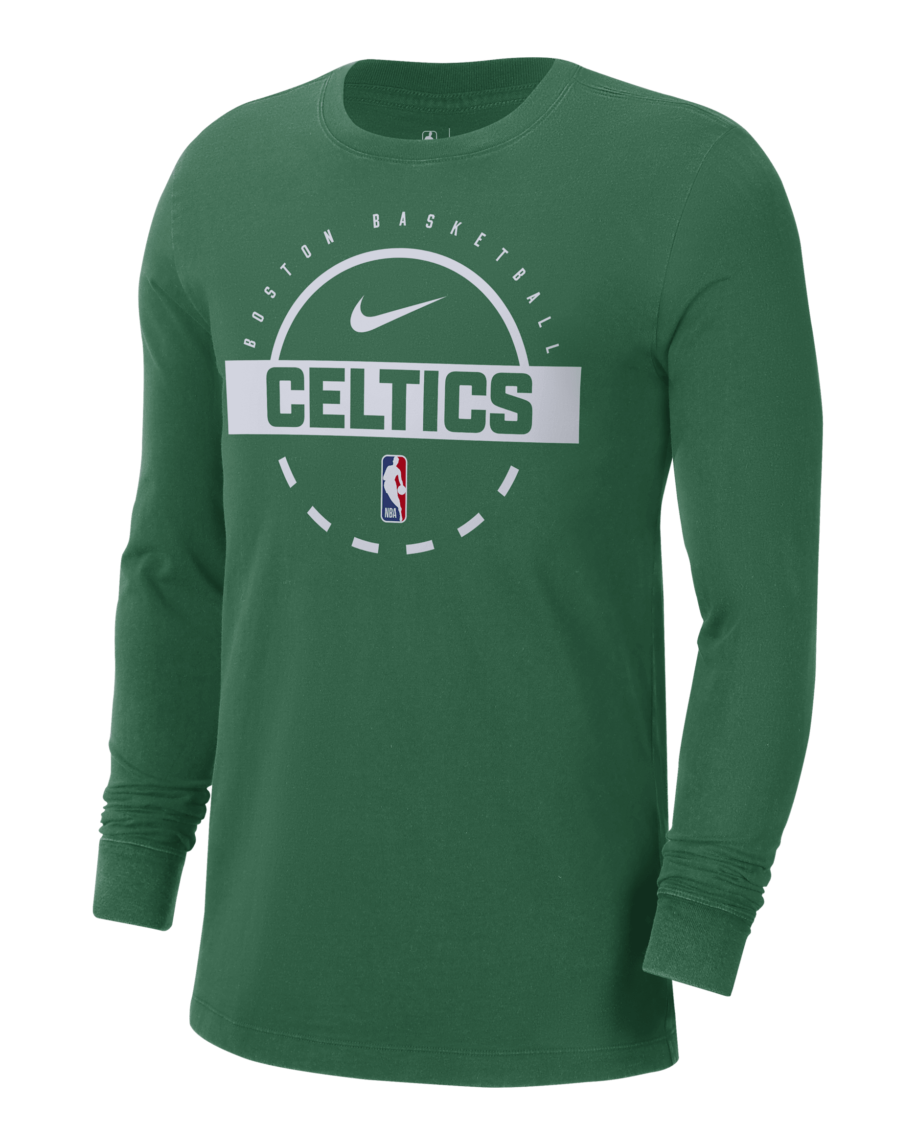 Boston Celtics Men's Nike NBA Practice Long-Sleeve T-Shirt - Clover