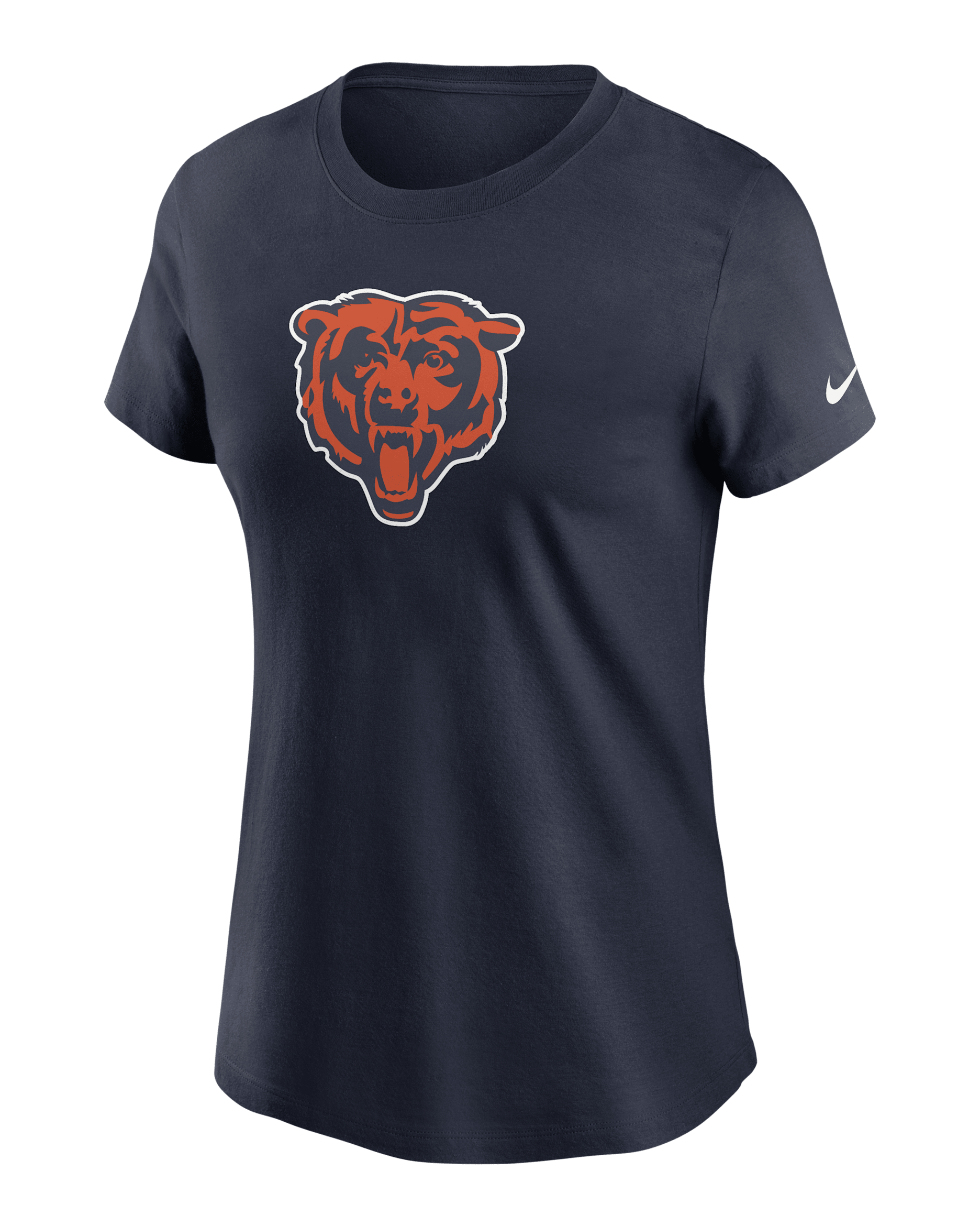 Playera Nike de la NFL para mujer Chicago Bears Primary Logo - Azul marino