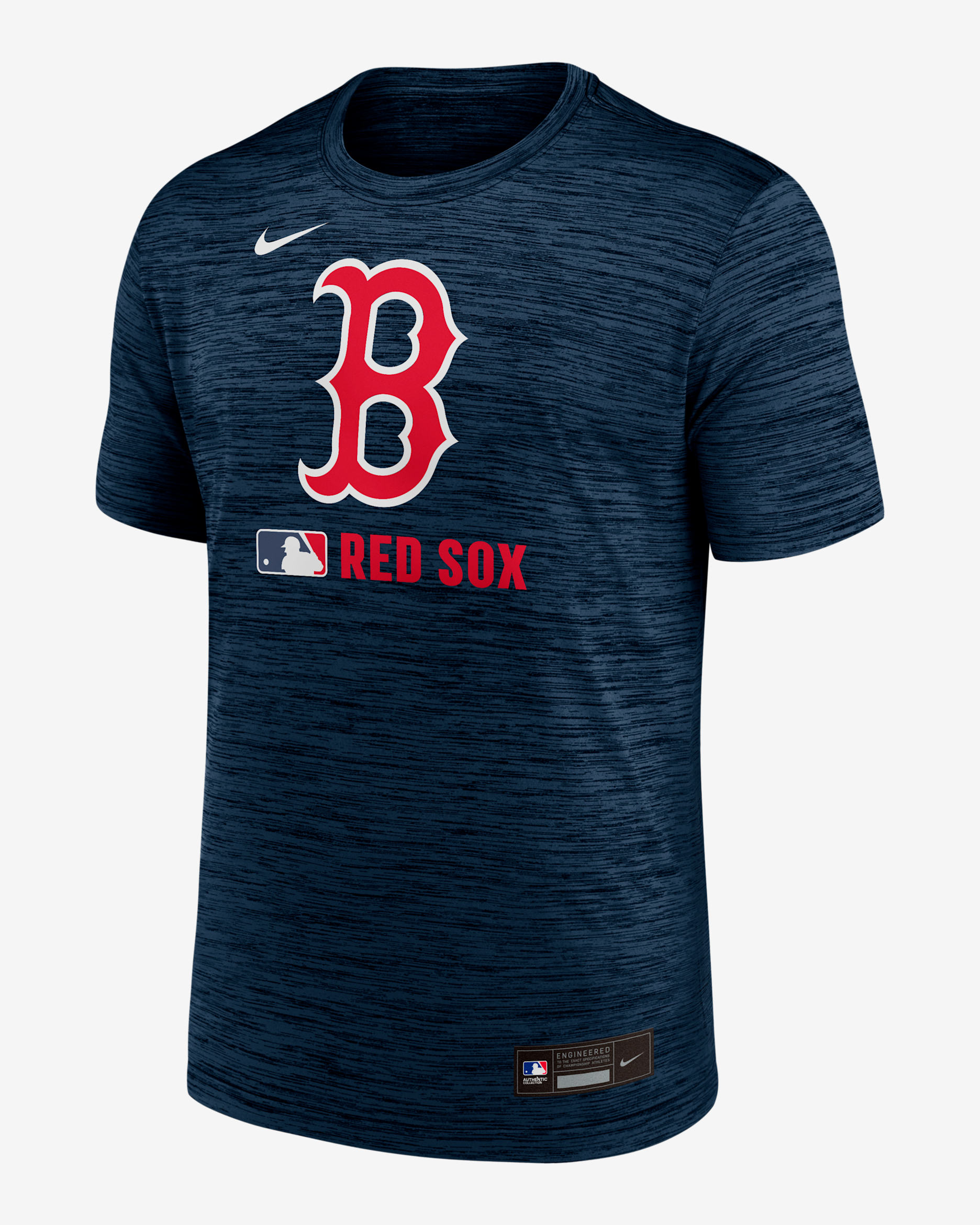 Playera Nike Dri-FIT de la MLB para hombre Boston Red Sox Authentic Collection Velocity - Azul marino