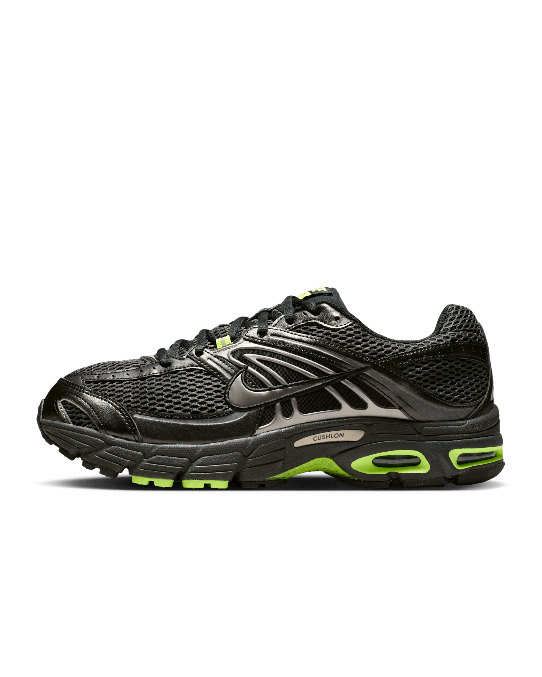 Nike Air Max Moto 2K Men's Shoes - Black/Volt/Dark Smoke Grey/Metallic Pewter