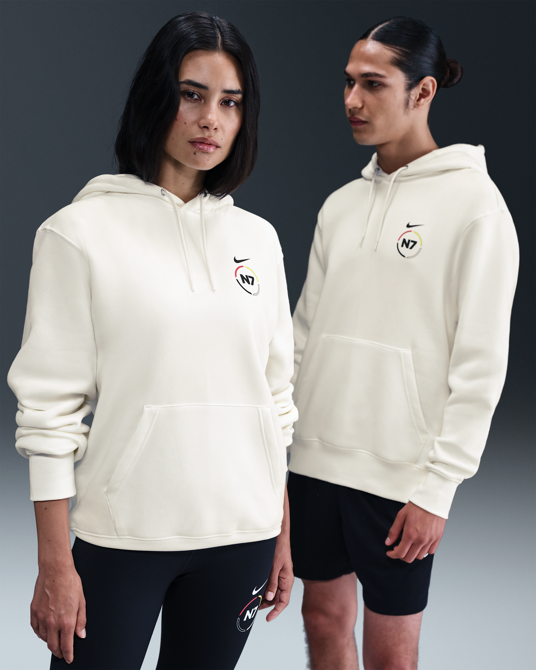 Nike Club N7 Pullover Hoodie - Sail/Black