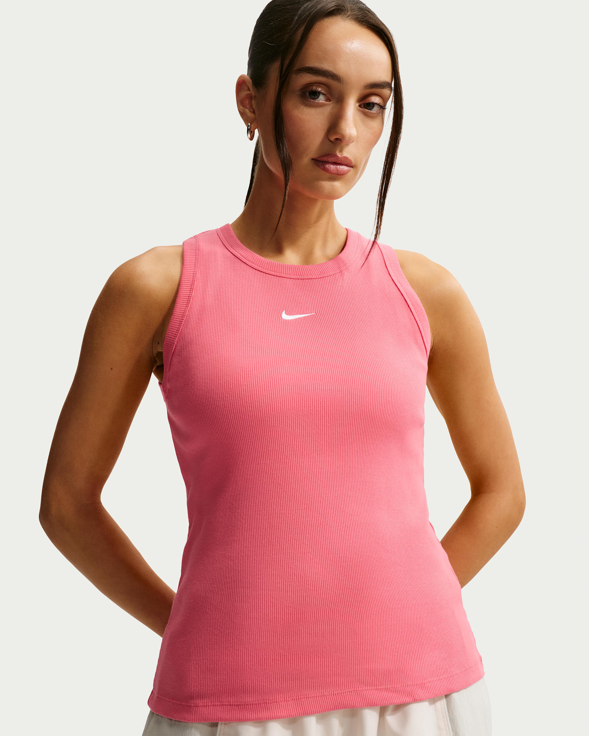 Nike Sportswear Women's Tight Ribbed Tank Top - Sea Coral