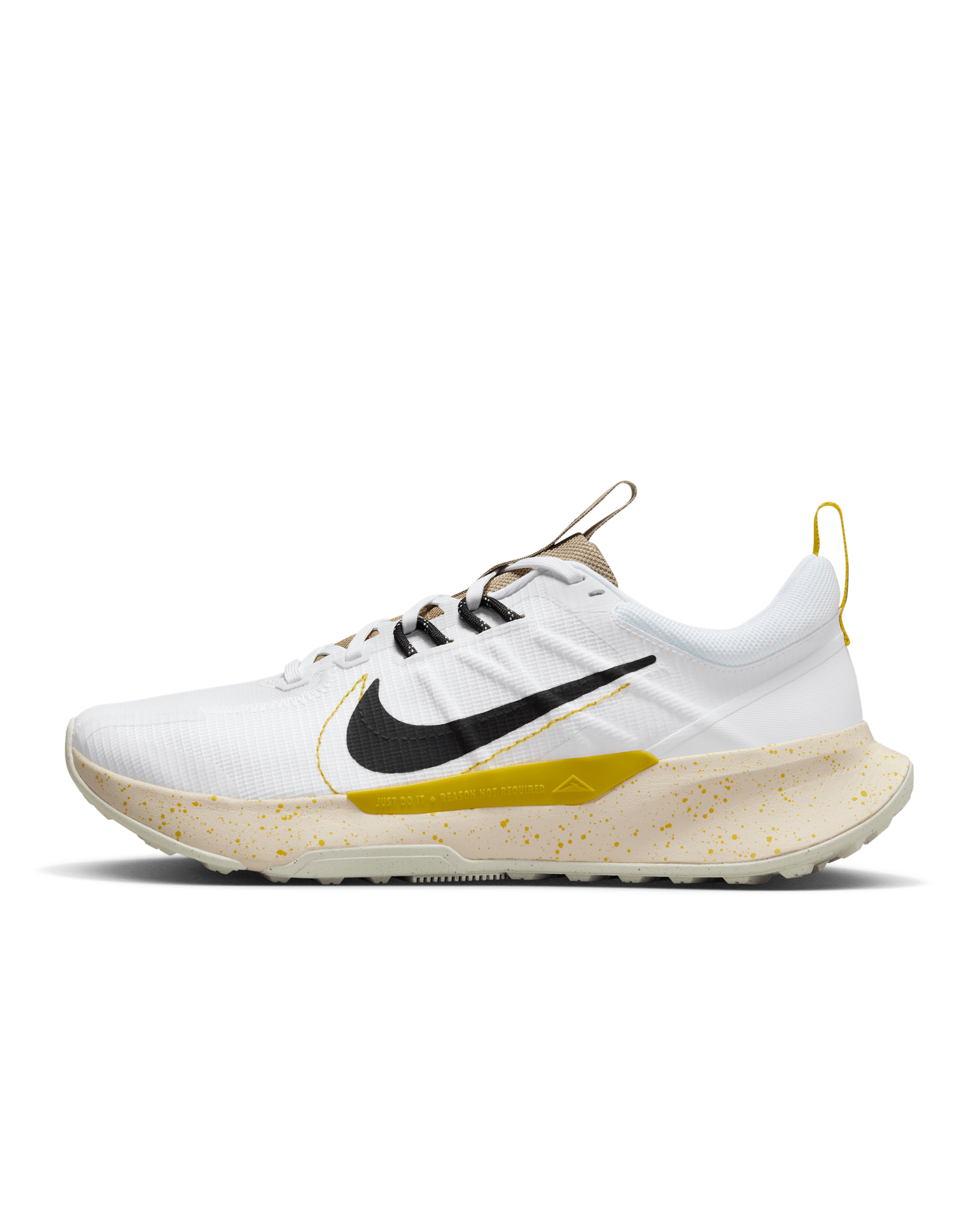 Nike Juniper Trail 2 Men's Trail Running Shoes - White/Vivid Sulfur/Khaki/Black