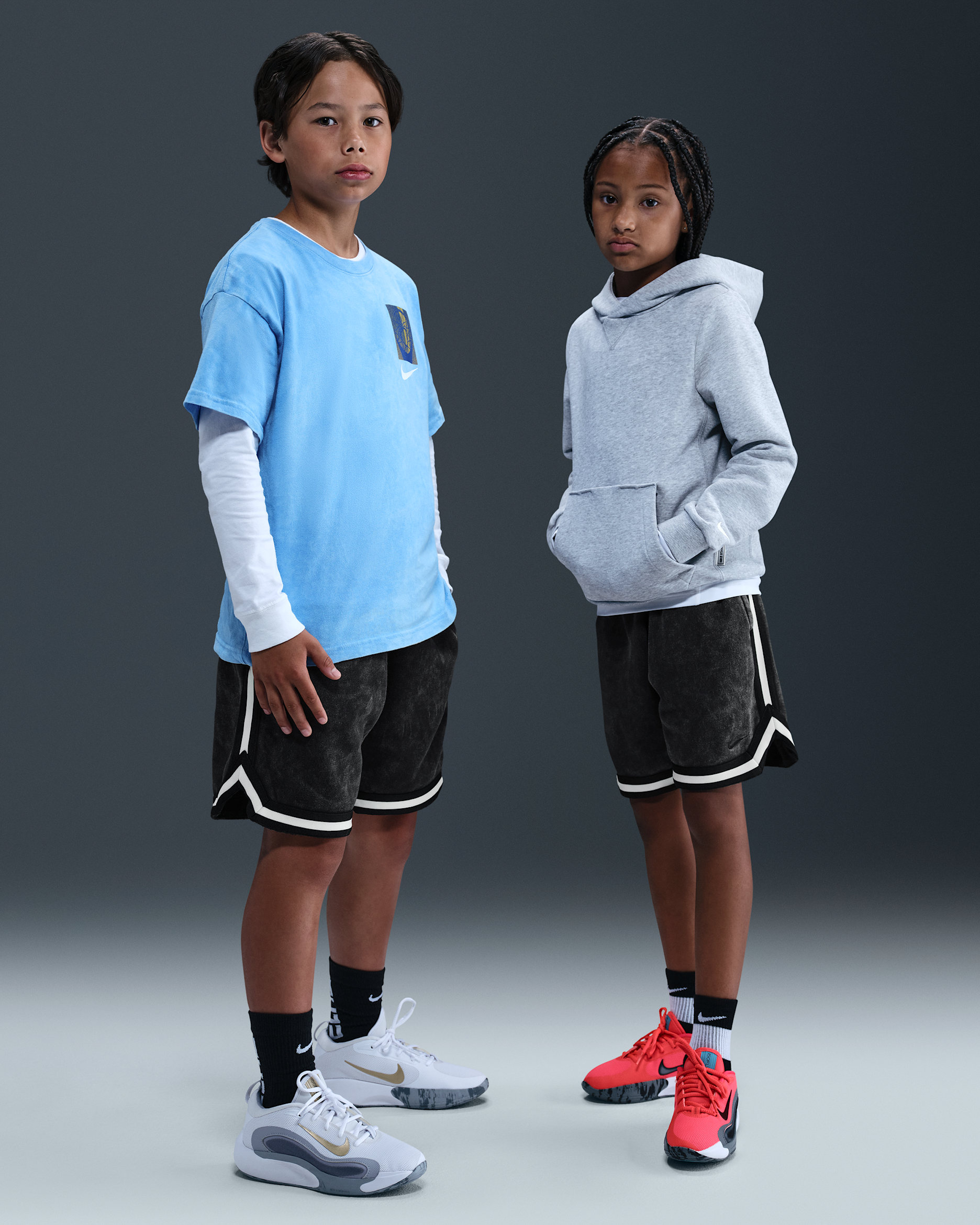 ナイキ DNA カルチャー オブ バスケットボール ジュニア フリース バスケットボールショートパンツ - ブラック/アンスラサイト/ブラック