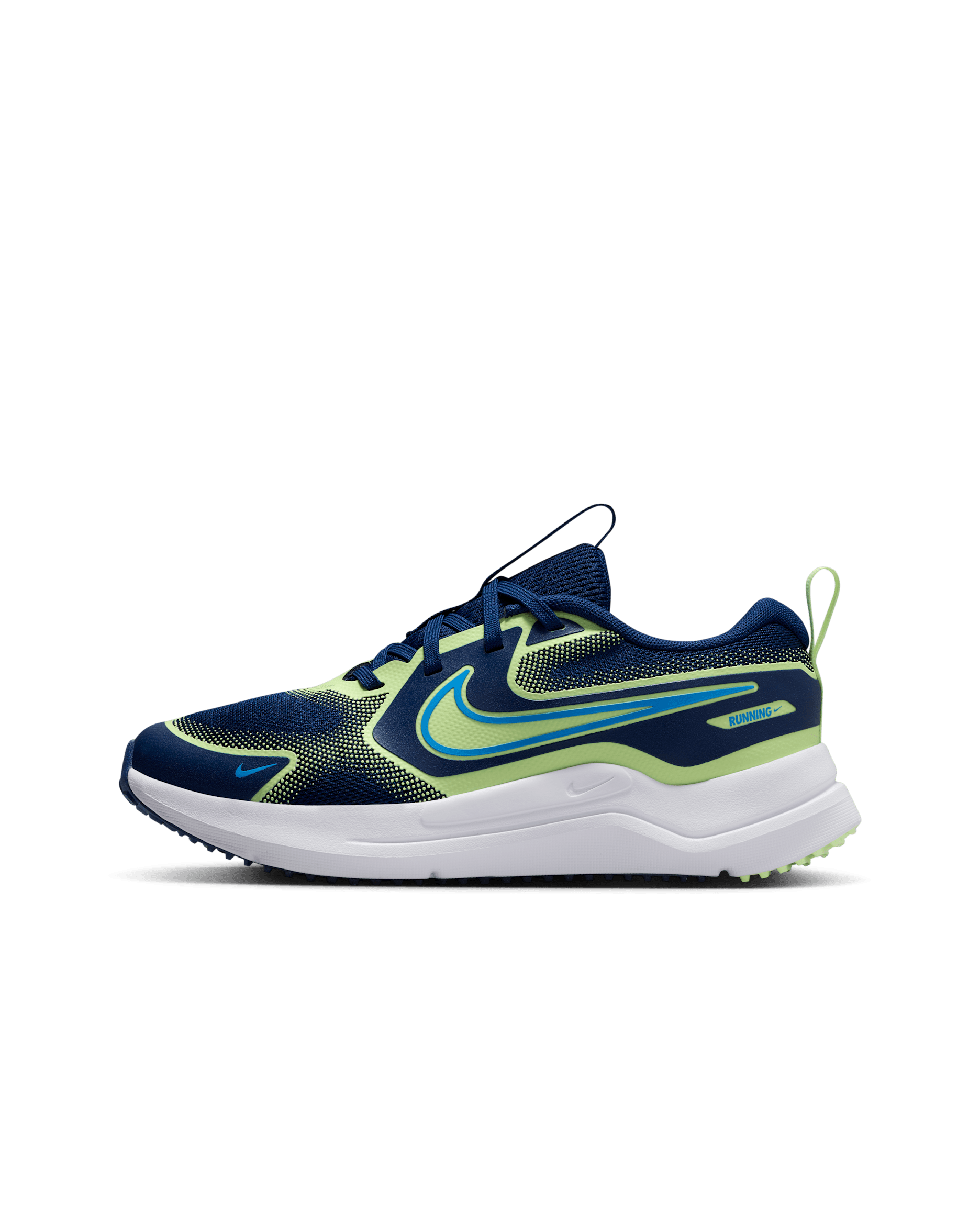 Nike Cosmic Runner Straßenlaufschuh (ältere Kinder) - Blue Void/Barely Volt/University Blue