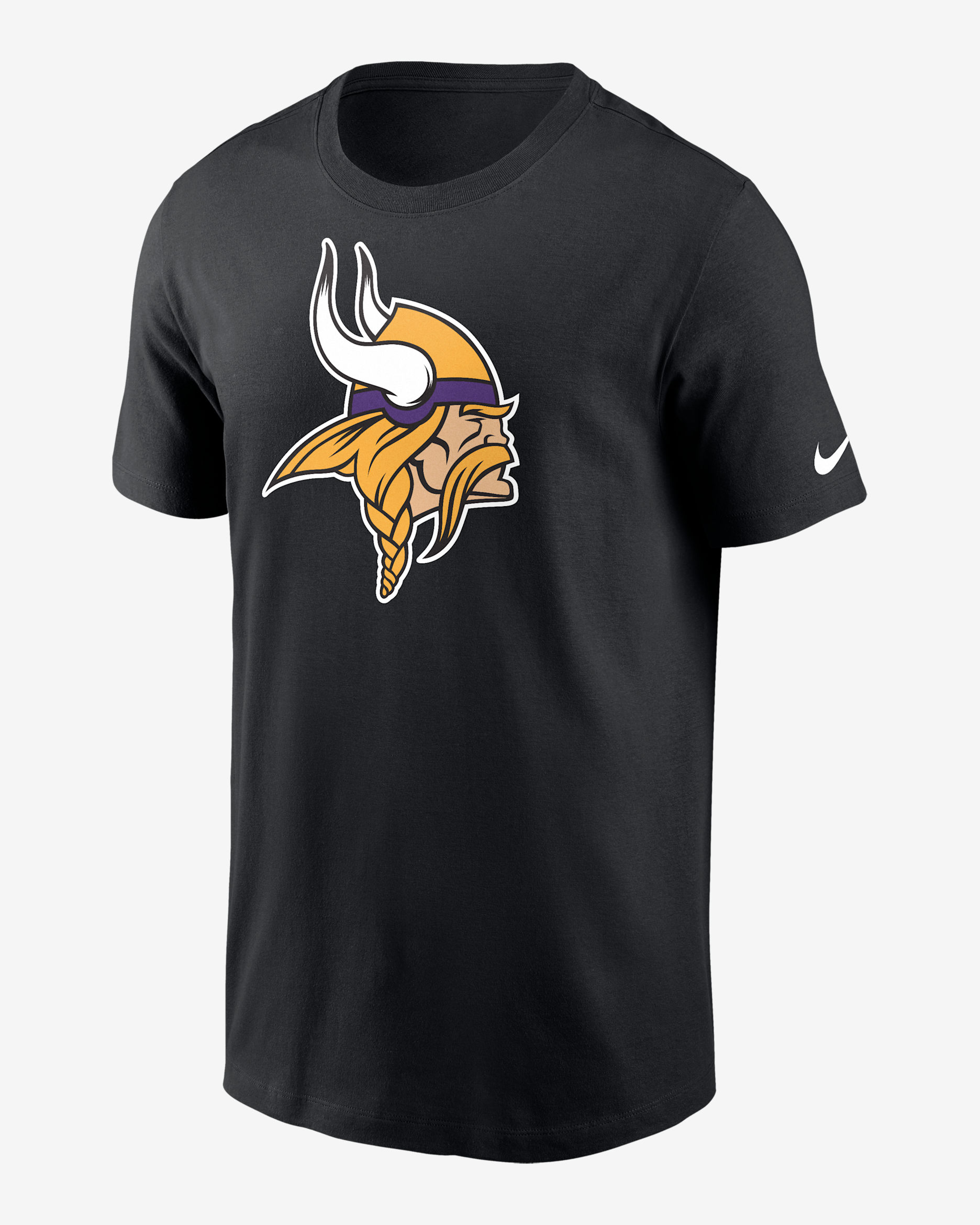 Playera para hombre Nike Logo Essential (NFL Minnesota Vikings) - Negro