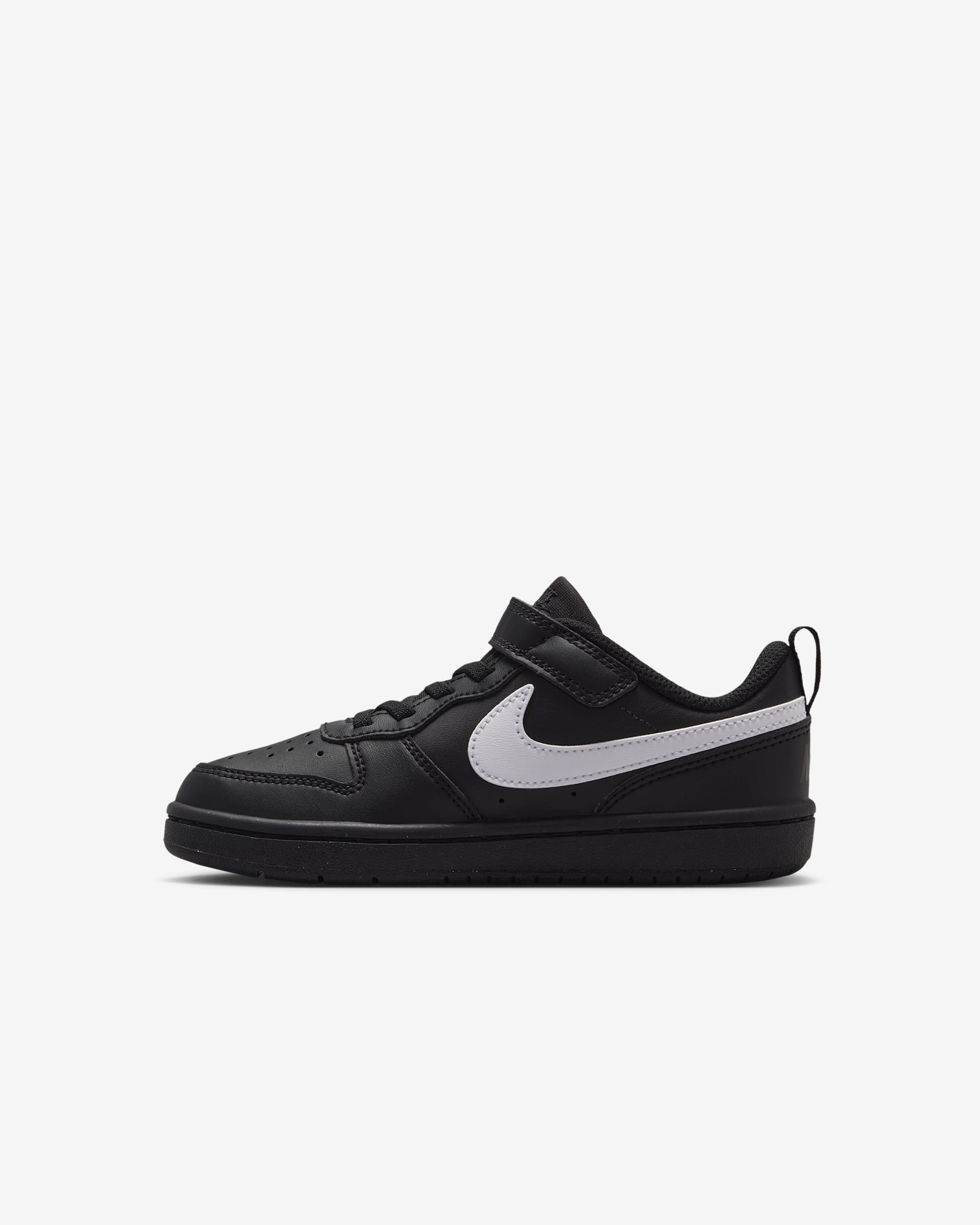 Nike Court Borough Low Recraft sko til små barn - Svart/Svart/Hvit