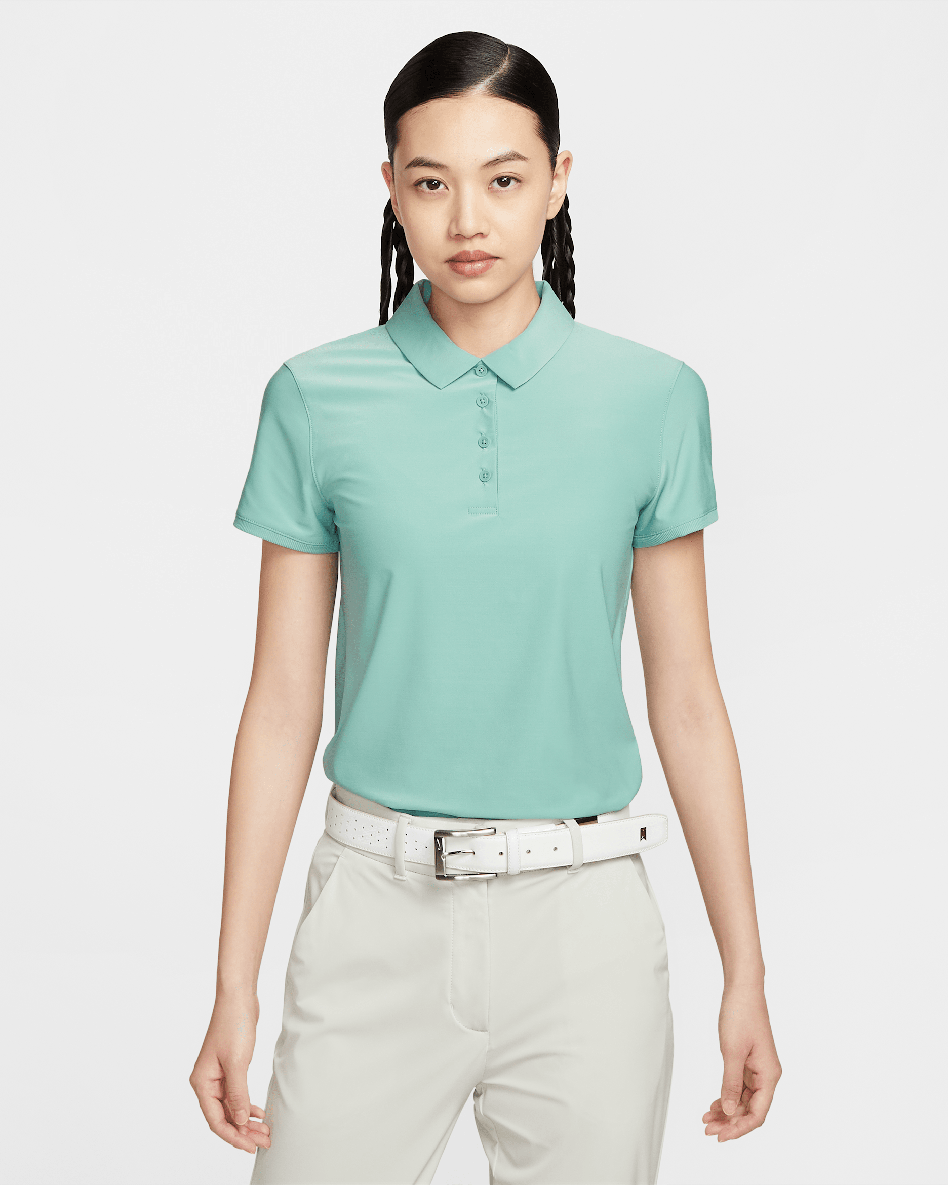 Nike Victory Women's Dri-FIT Short-Sleeve Golf Polo - Cannon/White