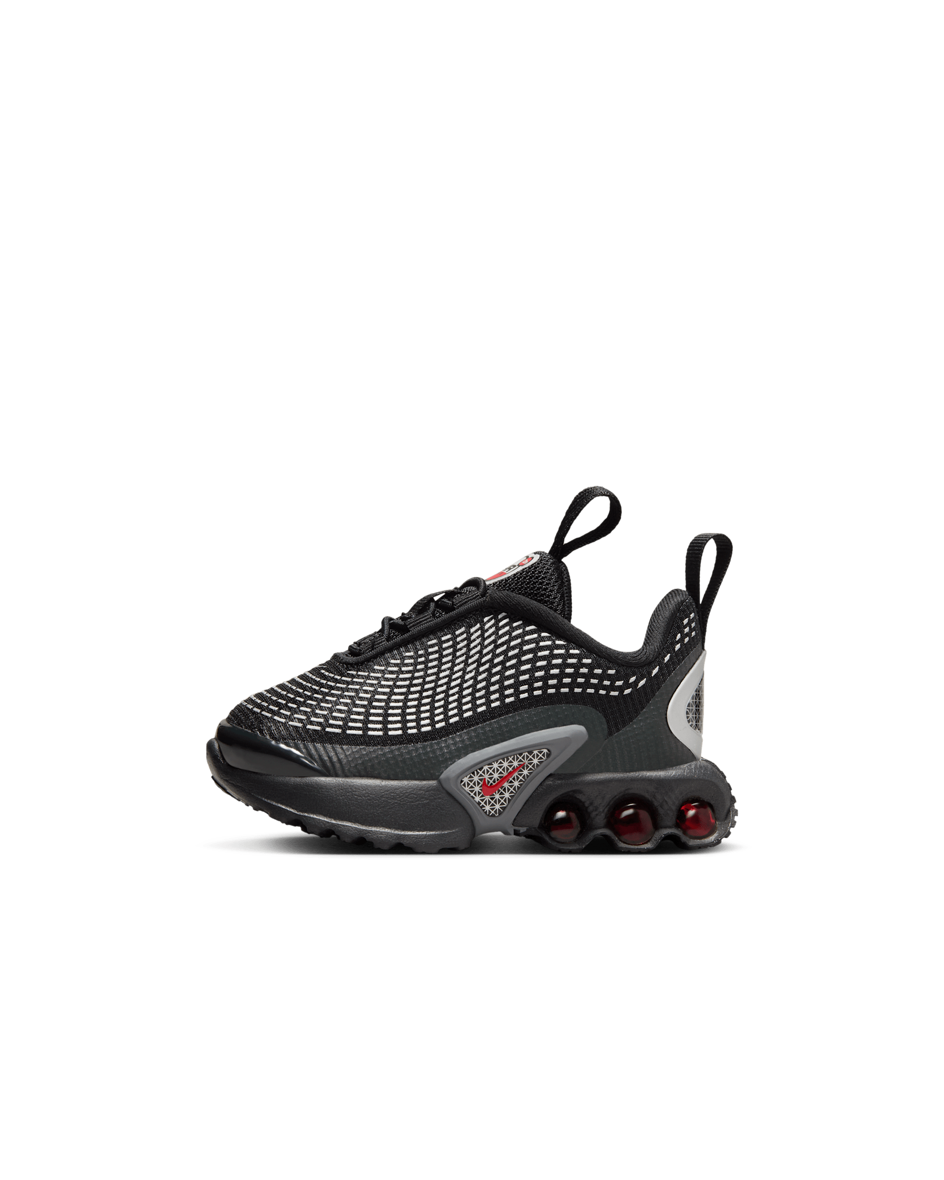 Nike Air Max Dn Baby/Toddler Shoes - Black/Black/Metallic Silver/University Red