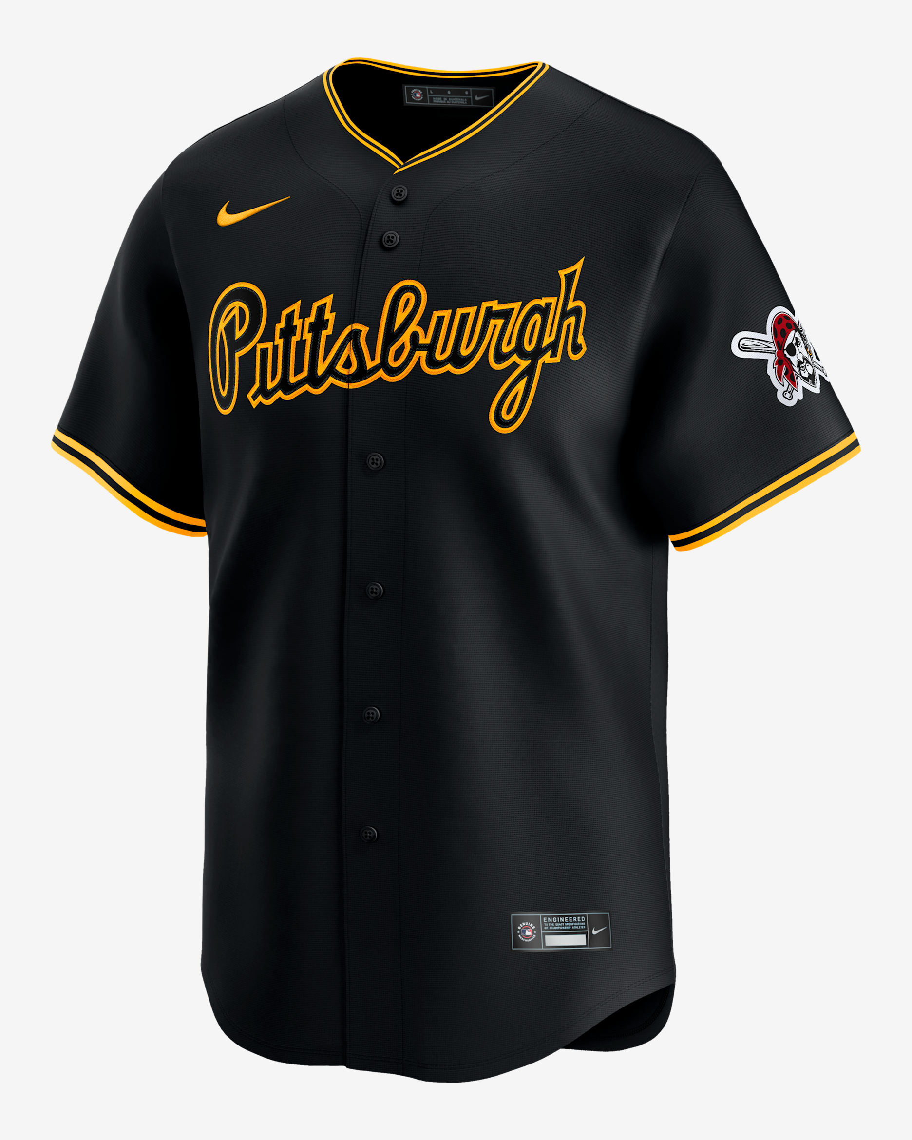 Jersey Nike Dri-FIT ADV de la MLB Limited para hombre Pittsburgh Pirates - Negro