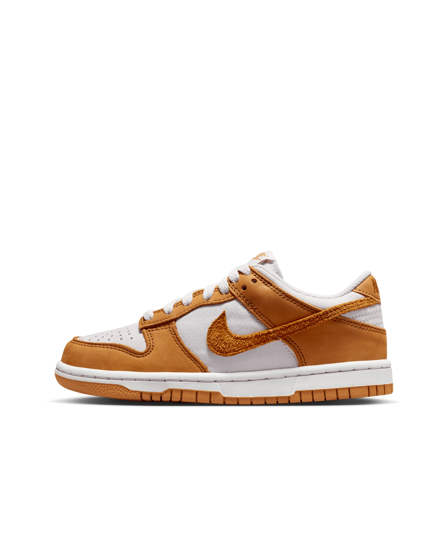 Nike Dunk Low SE Older Kids' Shoes - Vast Grey/White/White/Desert Ochre