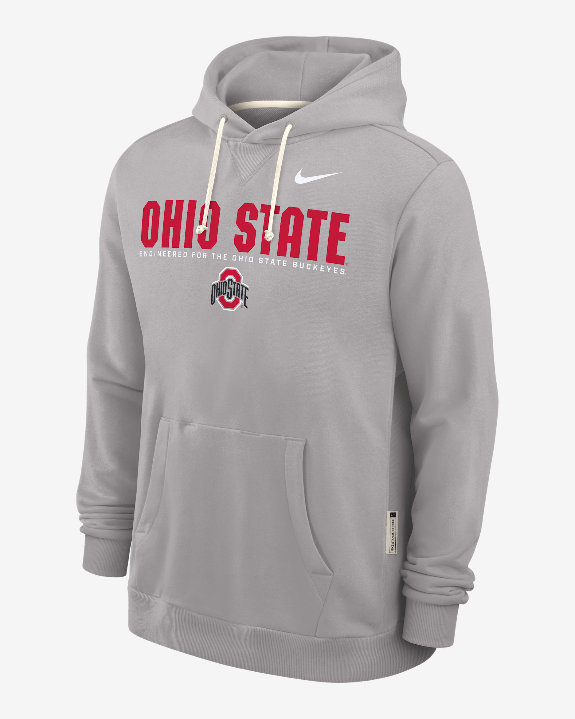 Ohio State Sideline Men's Nike Dri-FIT College Pullover Hoodie - Grey