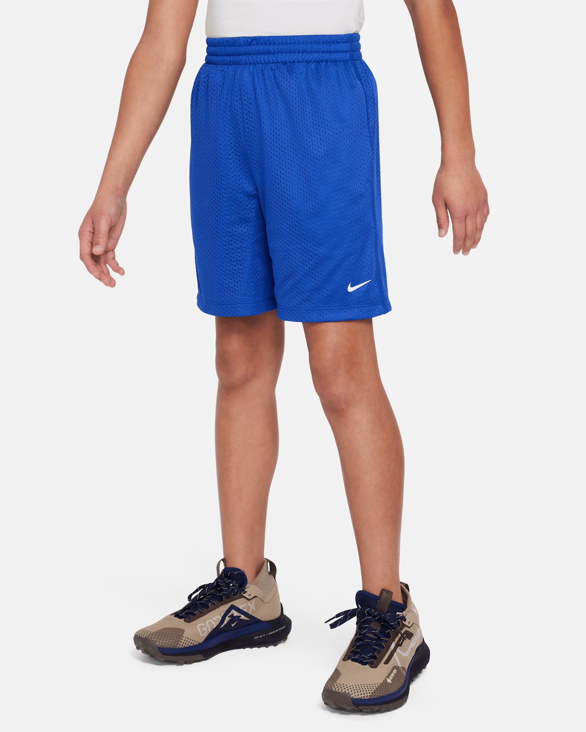 Nike Multi Big Kids' (Boys') Dri-FIT Mesh Shorts - Game Royal/White