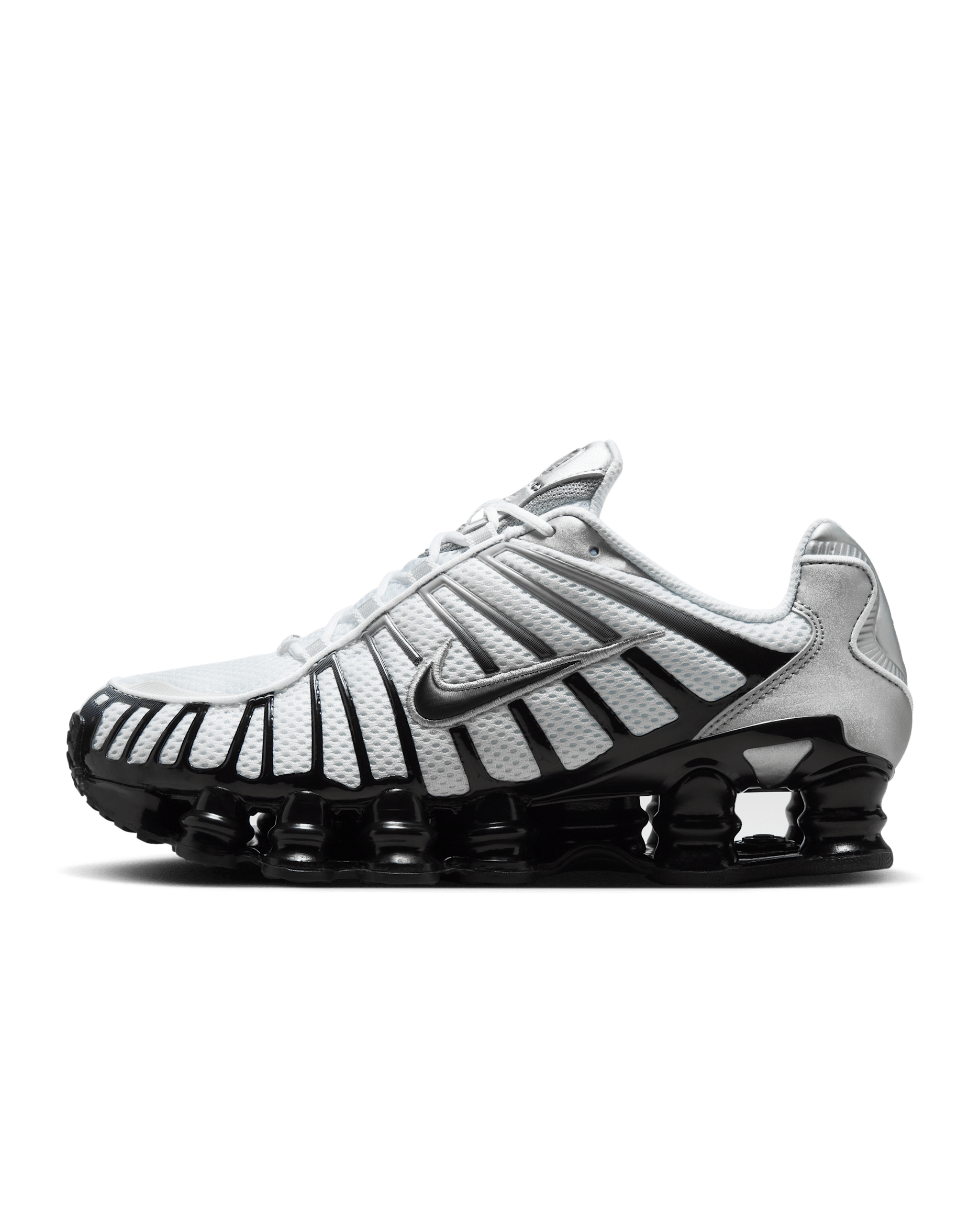 Nike Shox TL Shoes - Metallic Silver/White/Wolf Grey/Black