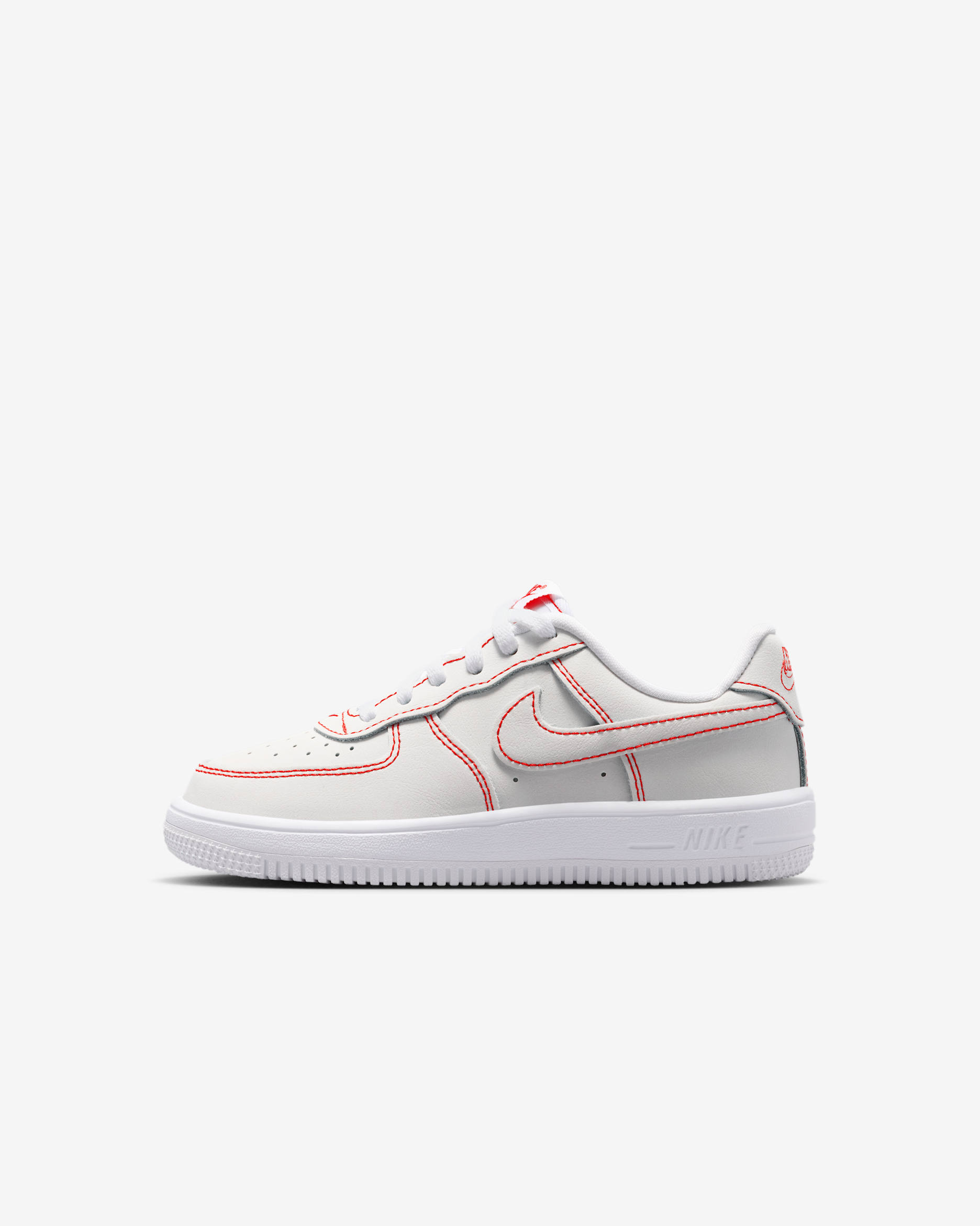 Nike Force 1 Low LV8 1 Little Kids' Shoes - White/University Red