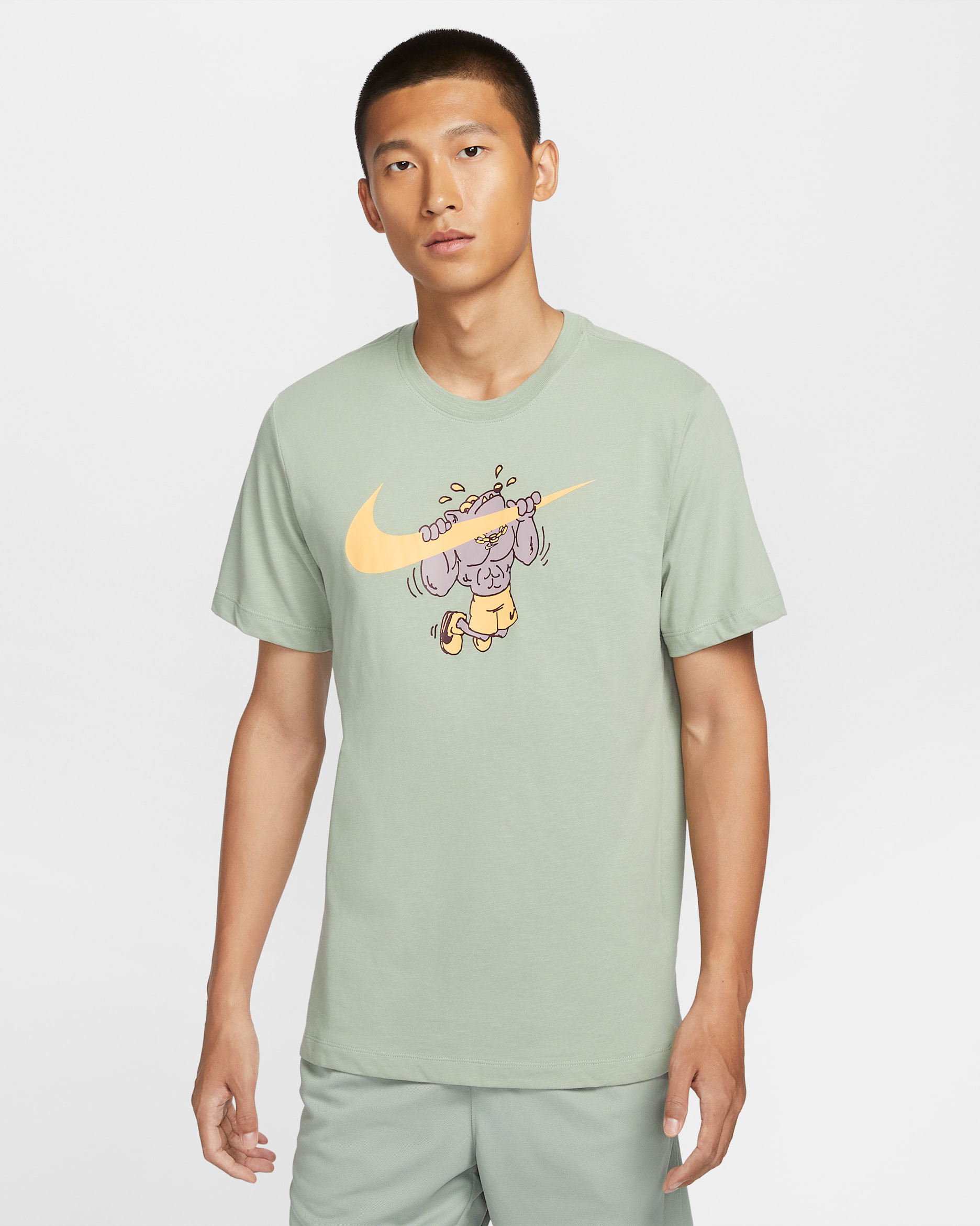 Nike Men's Dri-FIT Fitness T-Shirt - Jade Horizon