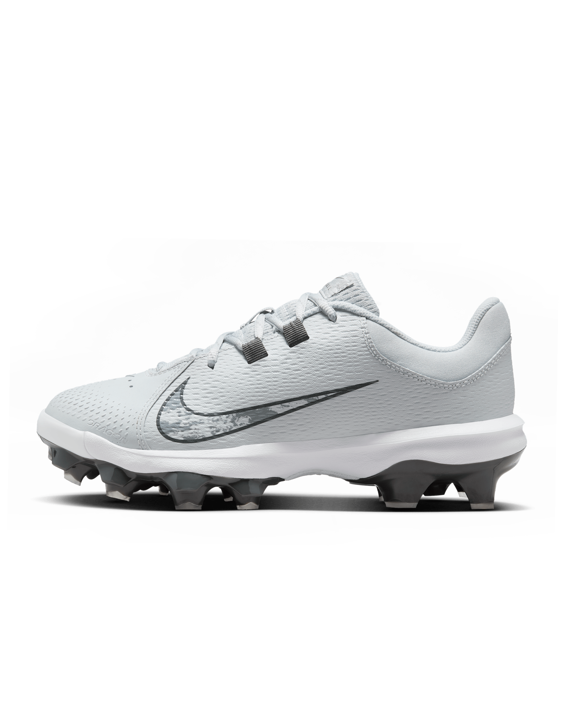 Nike Hyperdiamond 4 Pro MCS Women's Softball Cleats - Pure Platinum/Iron Grey/White/Wolf Grey