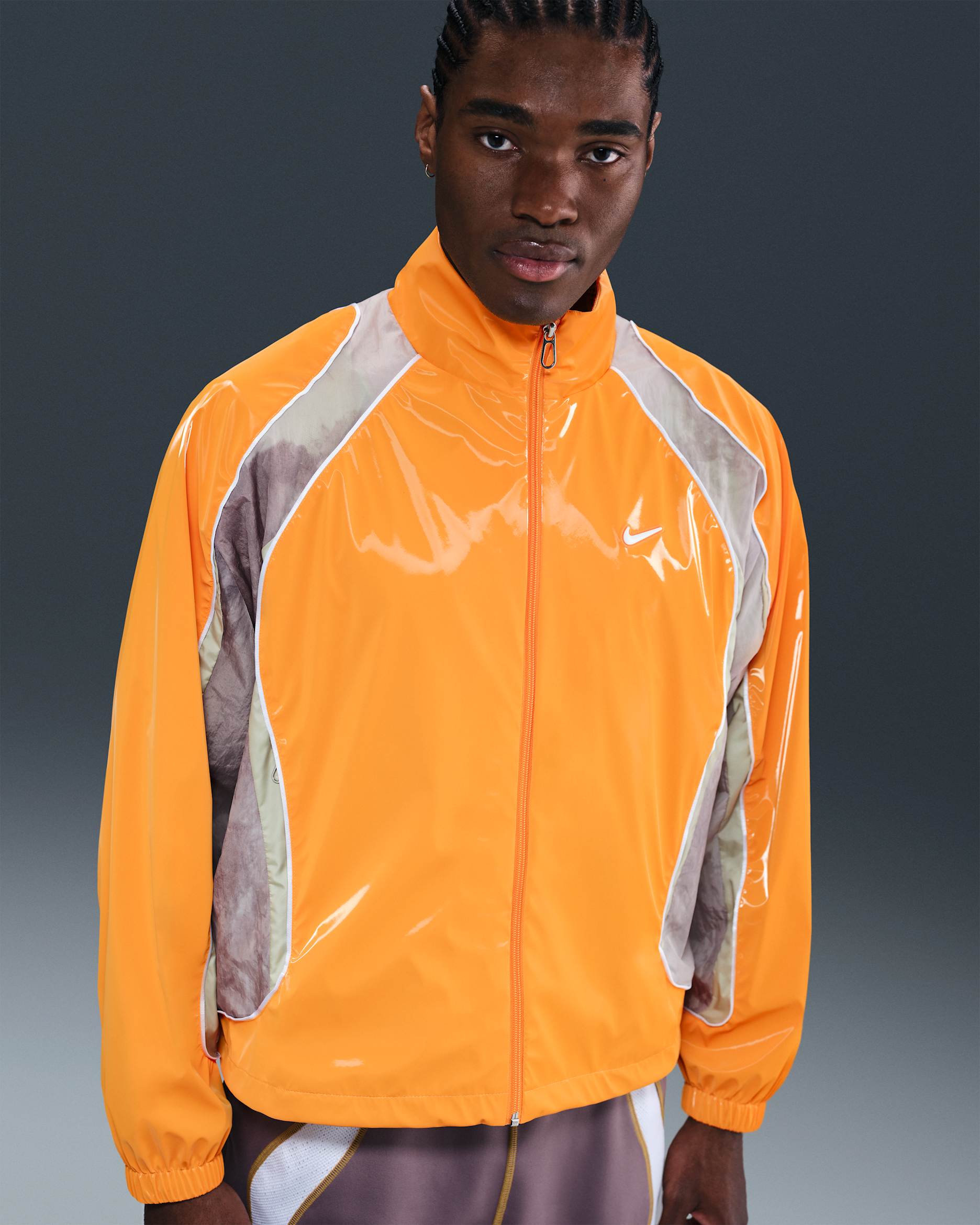 Nike Project F.R.O.G. Men's Track Jacket - Sundial/Taupe Grey/Olive Aura/White