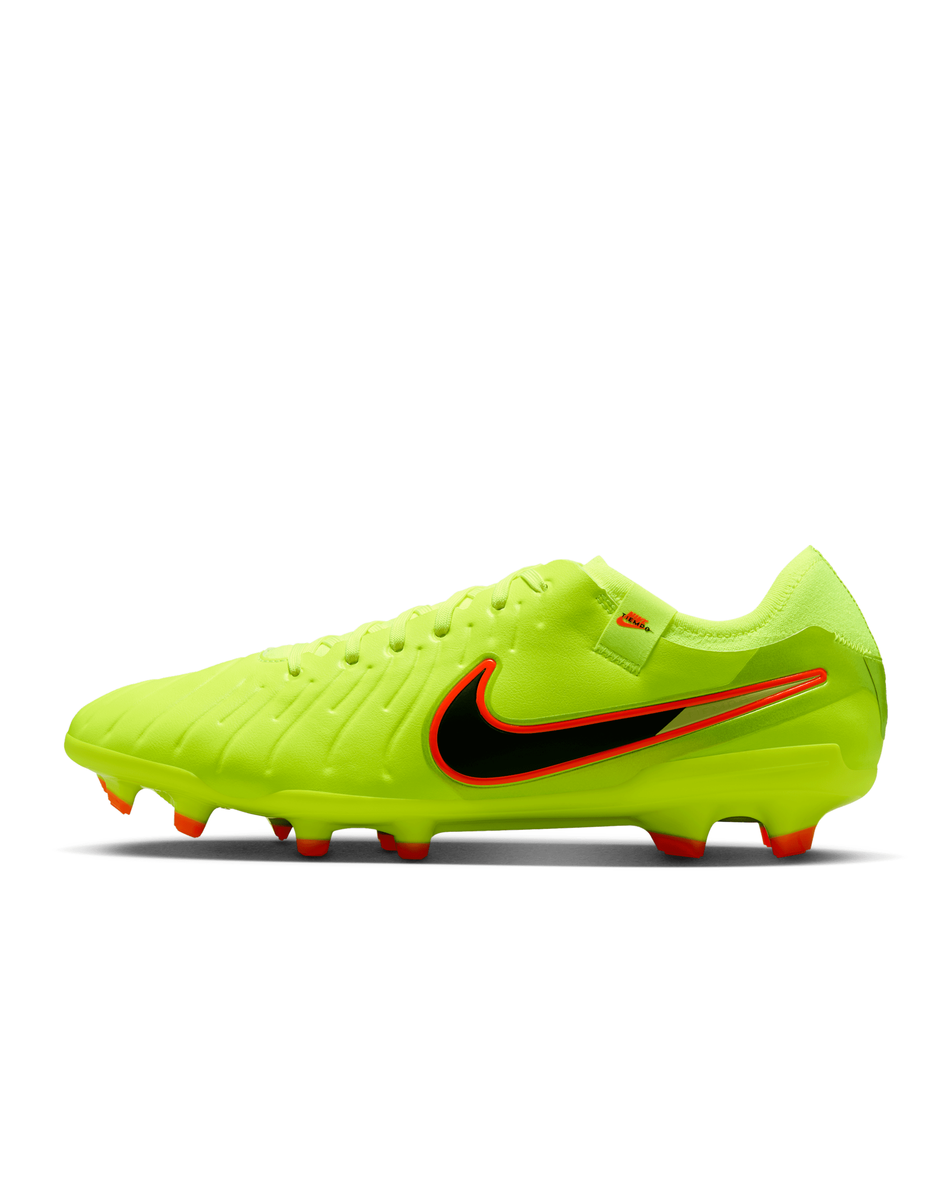 Nike Tiempo Legend 10 Pro Firm-Ground Low-Top Football Boot - Volt/Black