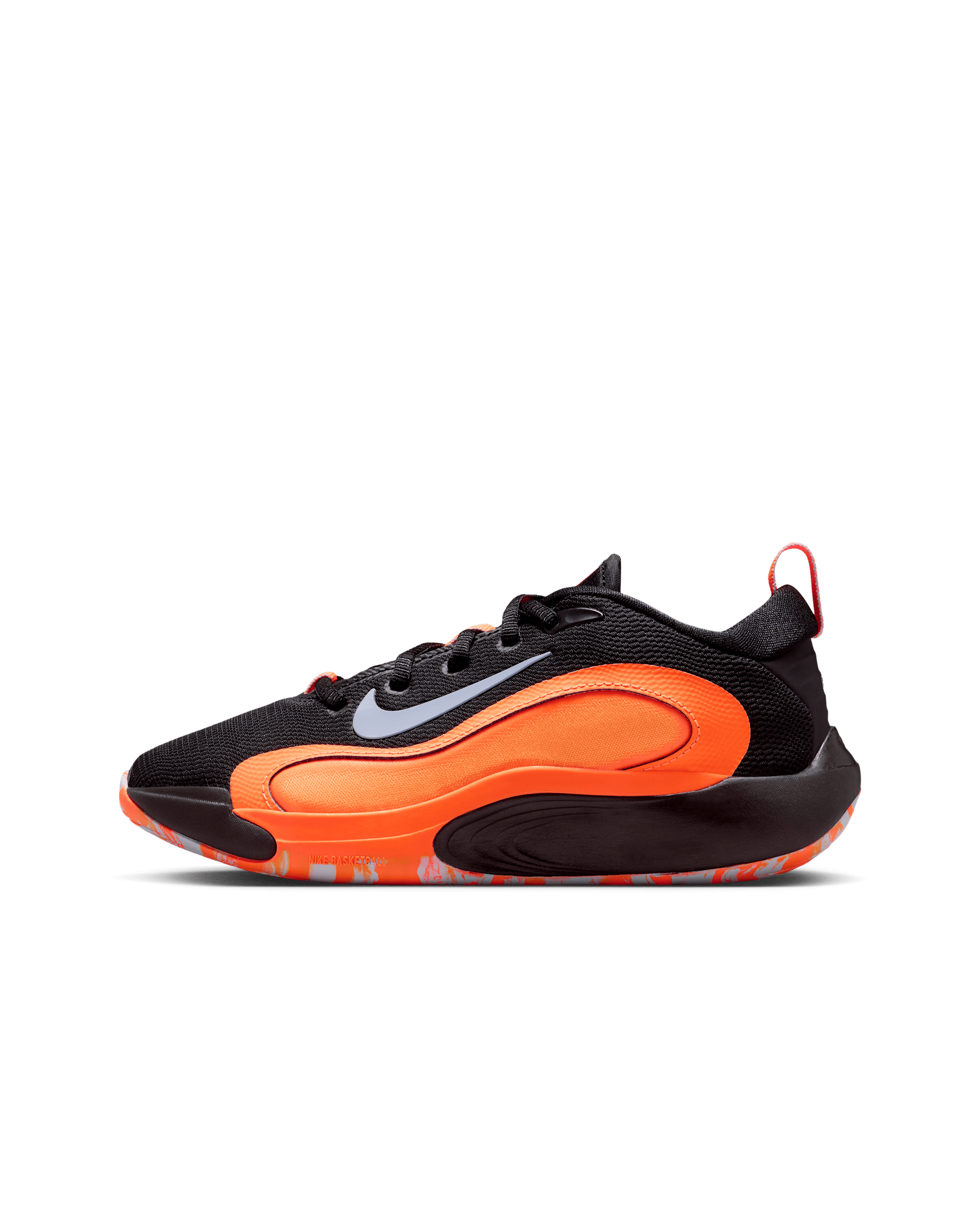 Nike IsoFly Big Kids' Basketball Shoes - Black/Total Orange/Bright Citrus/Ghost