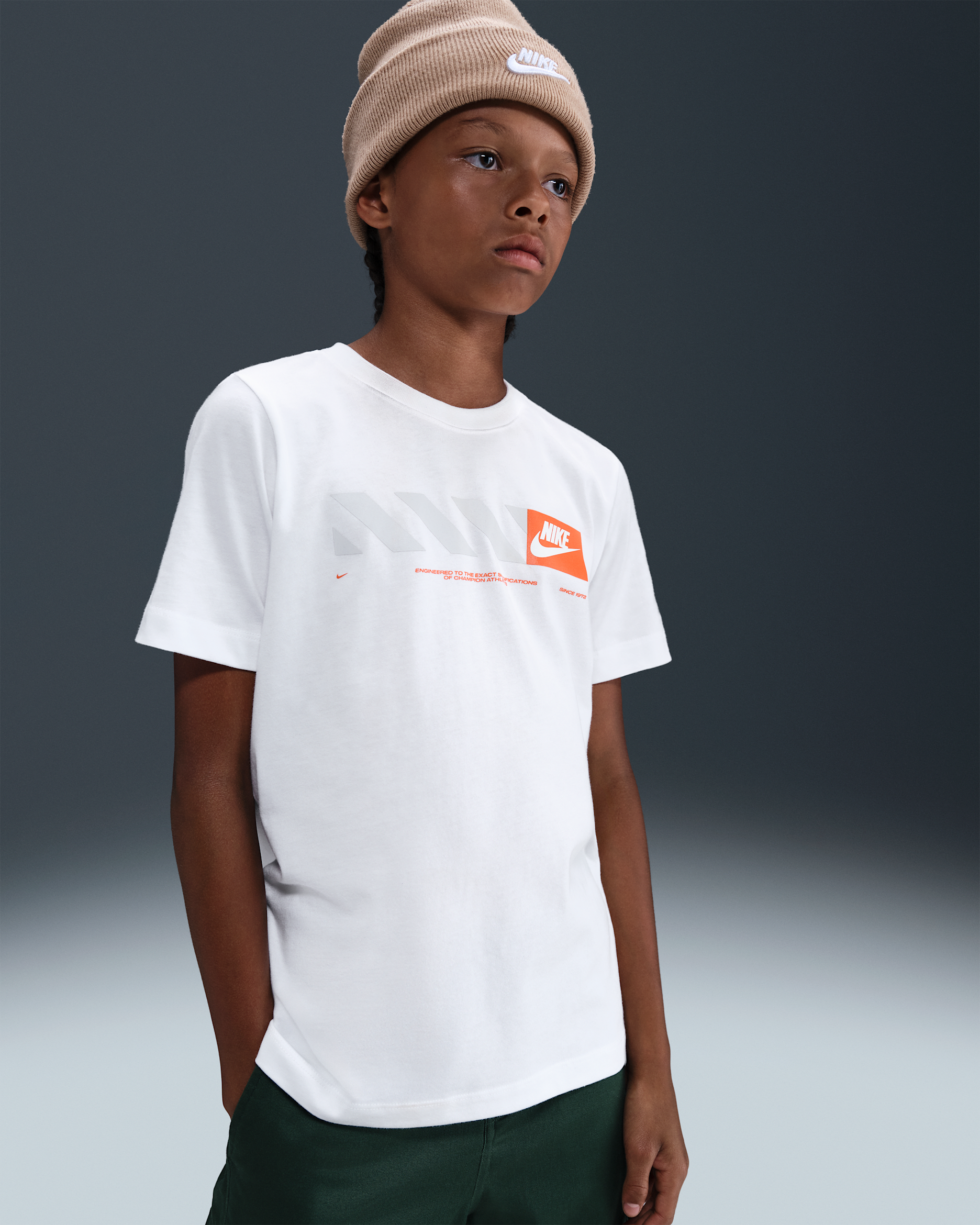 Nike Sportswear Big Kids' T-Shirt - White
