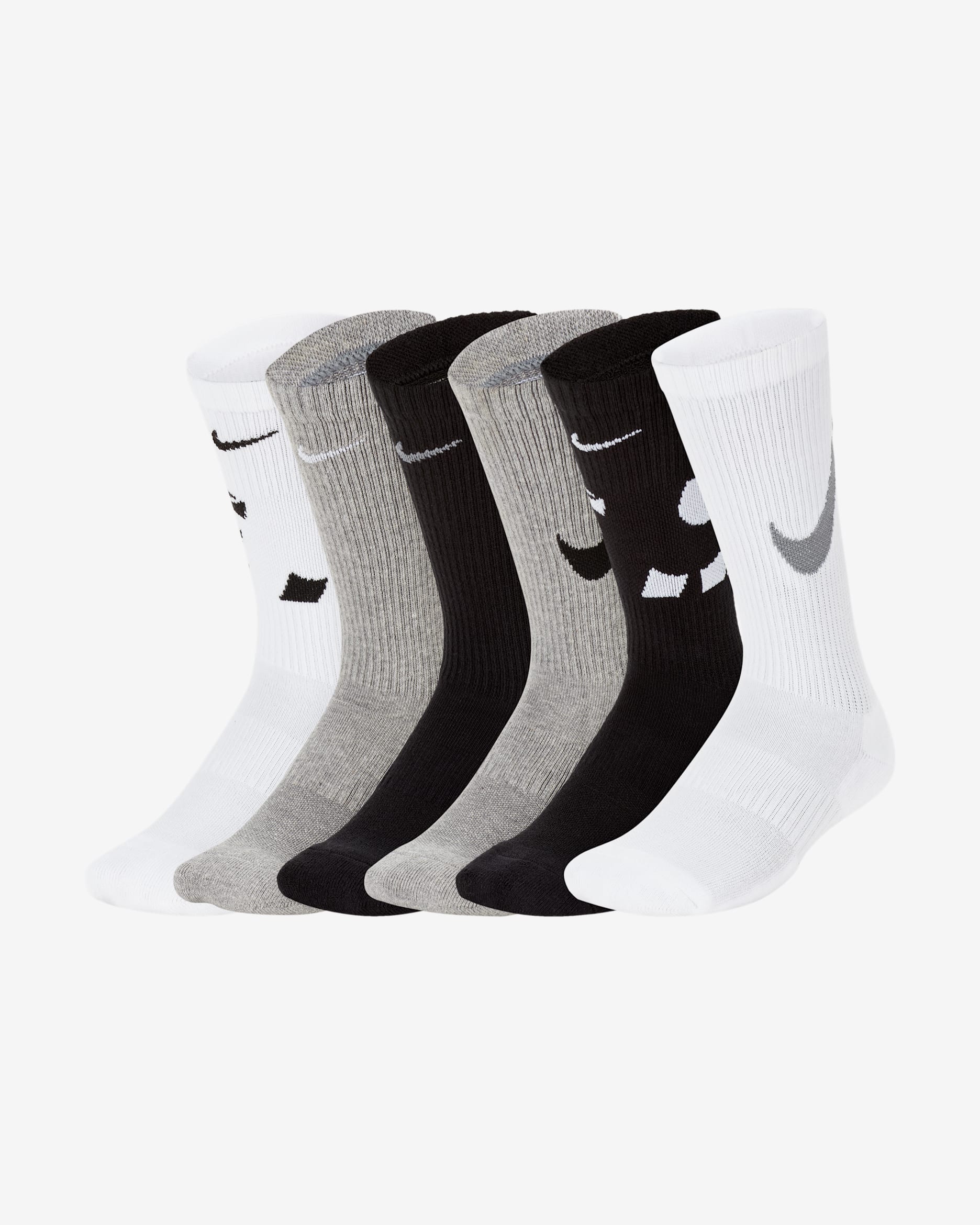 Calcetines largos con amortiguación para niños Nike Everyday (6 pares) - Multicolor