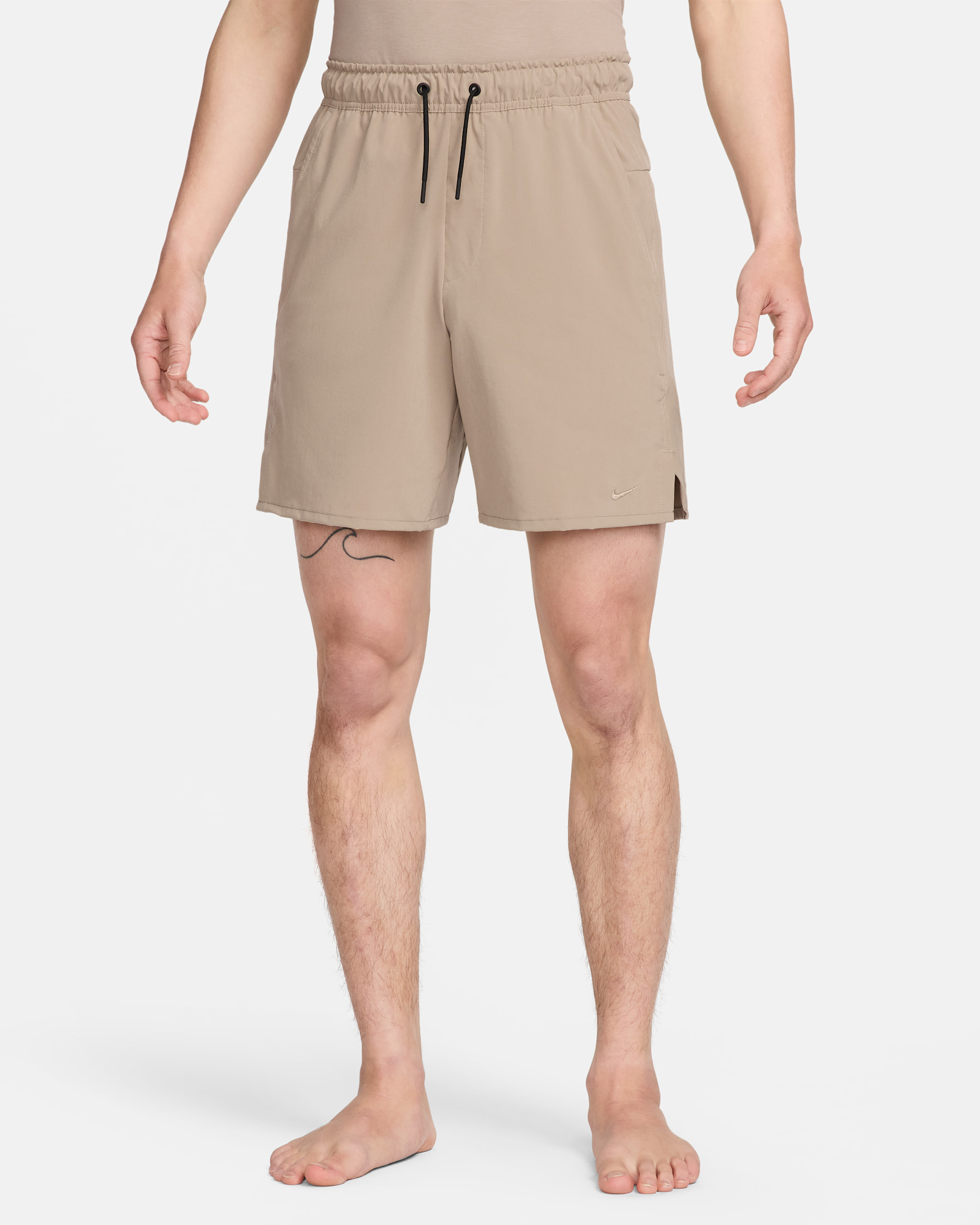 Nike Unlimited Men's Dri-FIT 18cm (approx.) Unlined Versatile Shorts - Khaki/Black/Khaki
