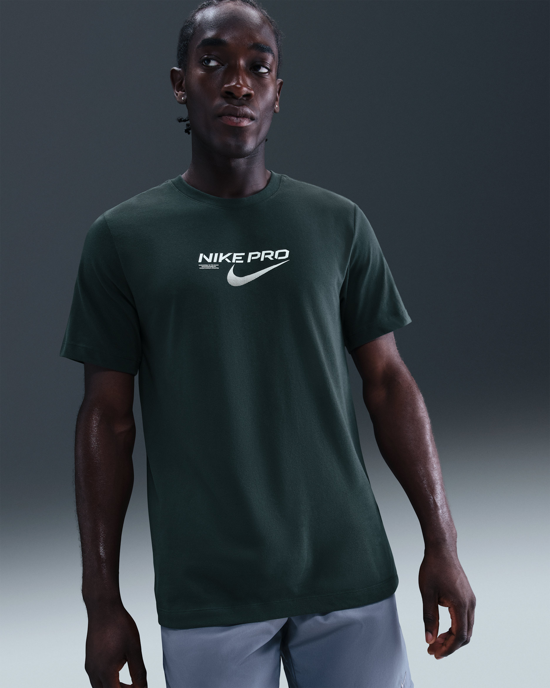 Nike Dri-FIT Trainings-T-Shirt (Herren) - Seaweed