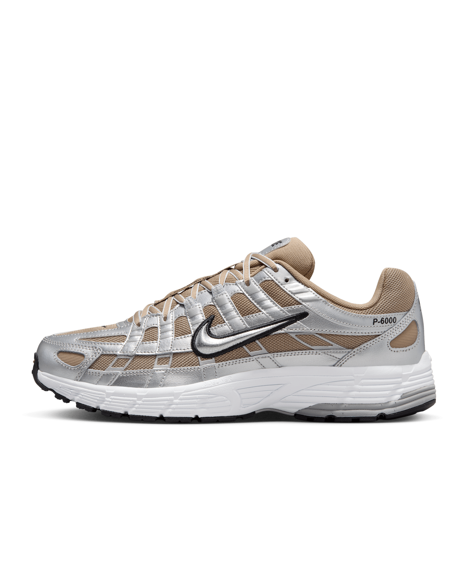 Nike P-6000 Men's Shoes - Khaki/Metallic Platinum/Pure Platinum/Metallic Silver