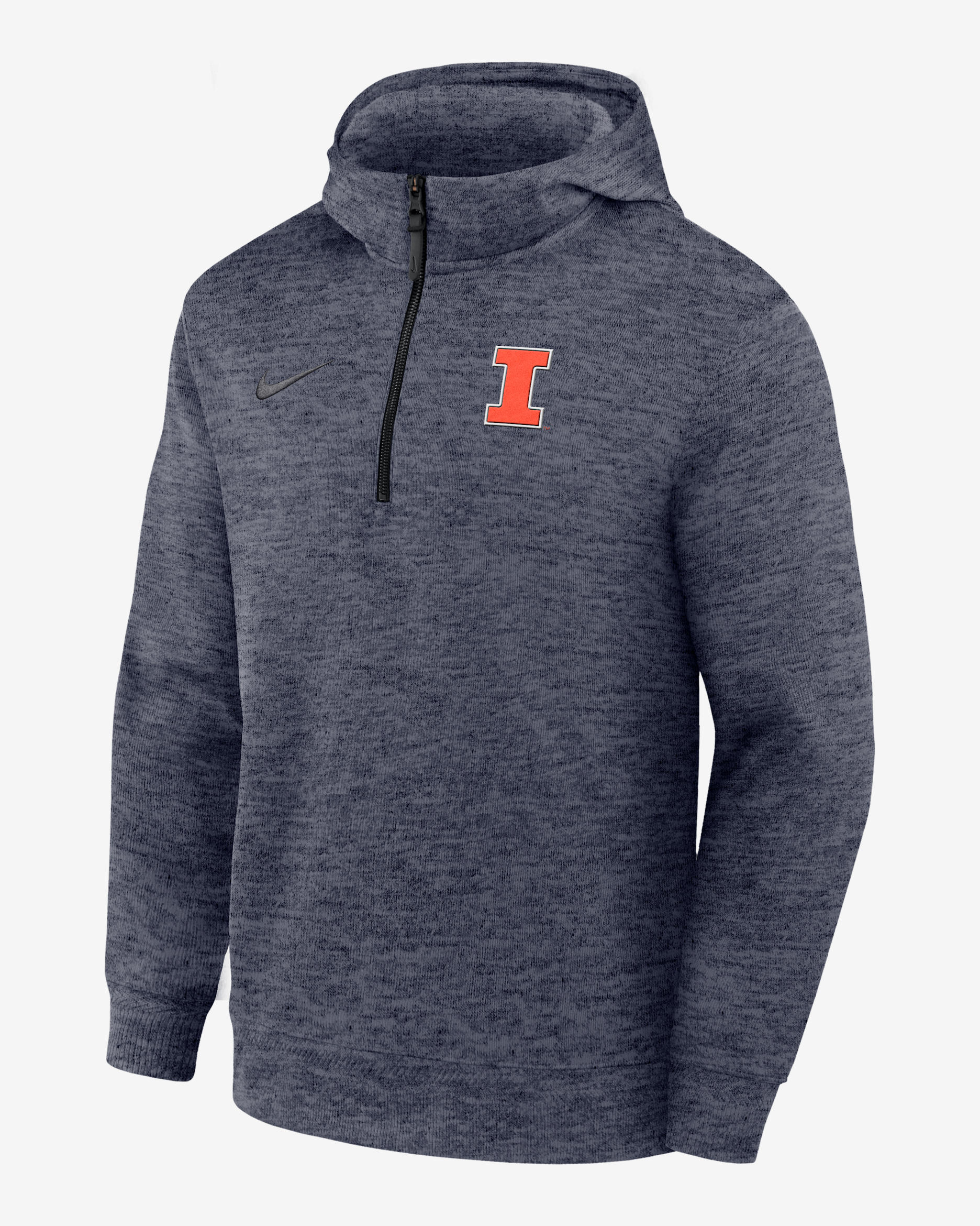 Illinois Fighting Illini Nike NCAA Men's Basketball Coaches' Pullover Hoodie - College Navy