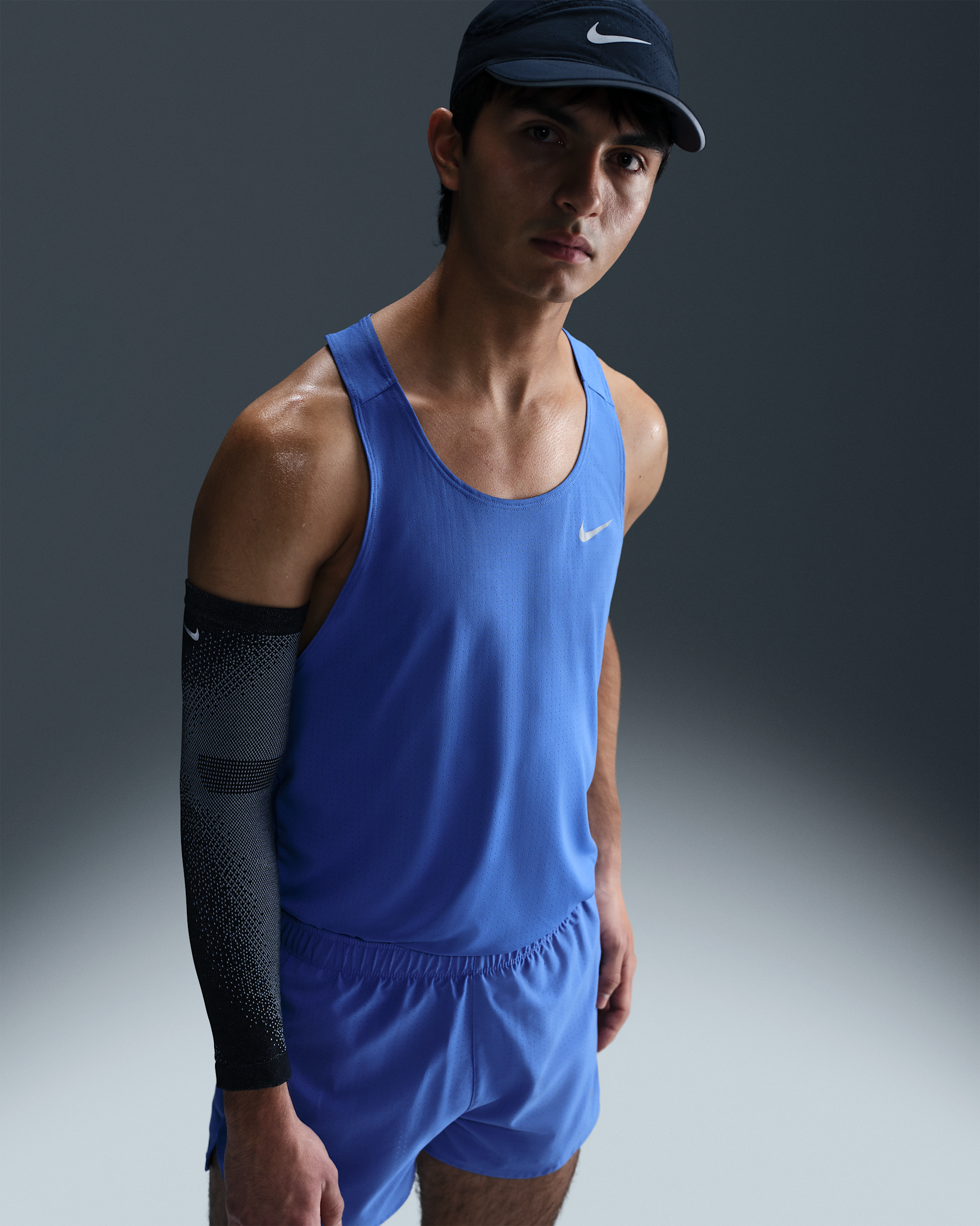 Nike Fast Dri-FIT løpesinglet til herre - Comet Blue